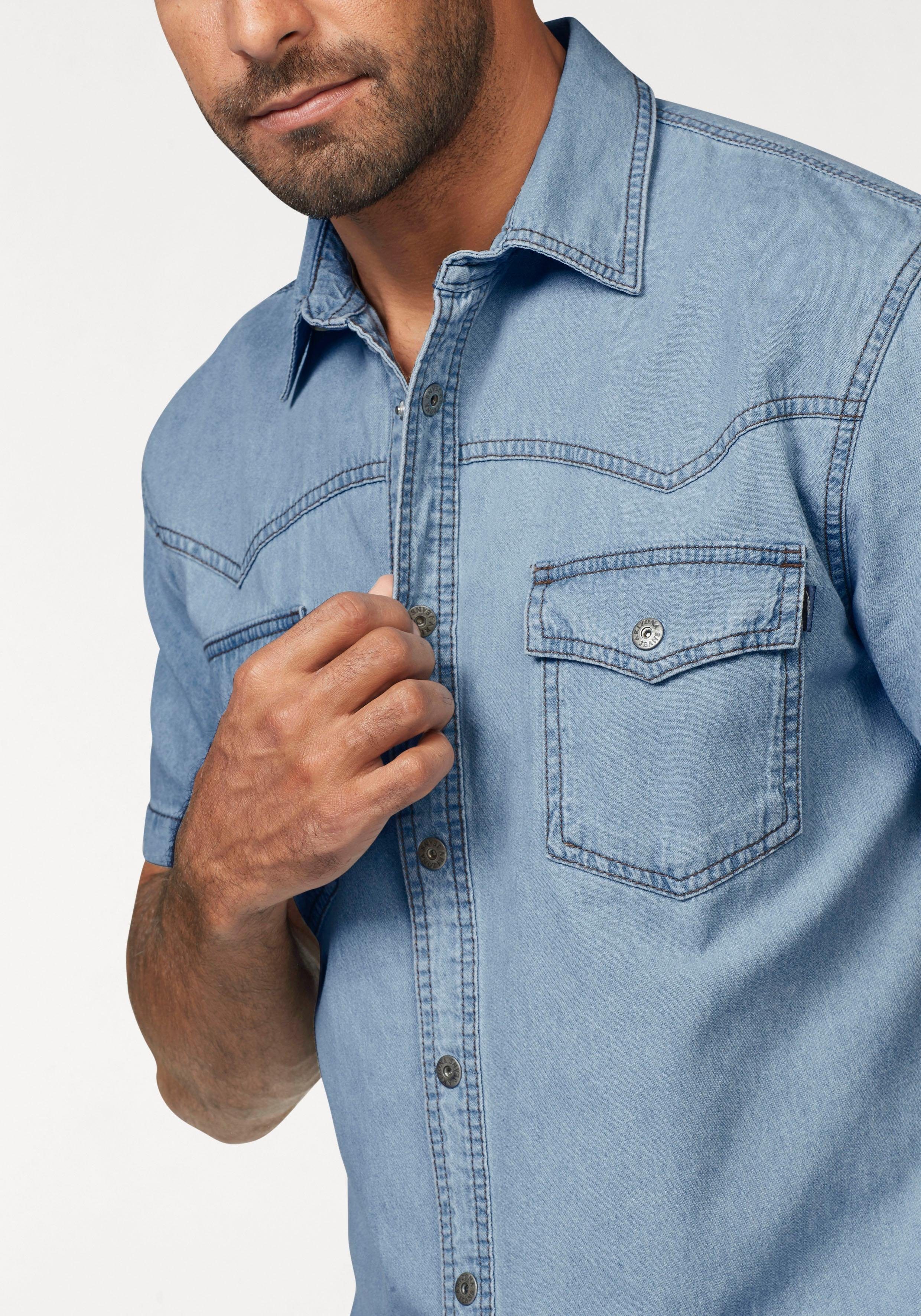 Arizona Jeans overhemd Korte mouwen in westernstijl