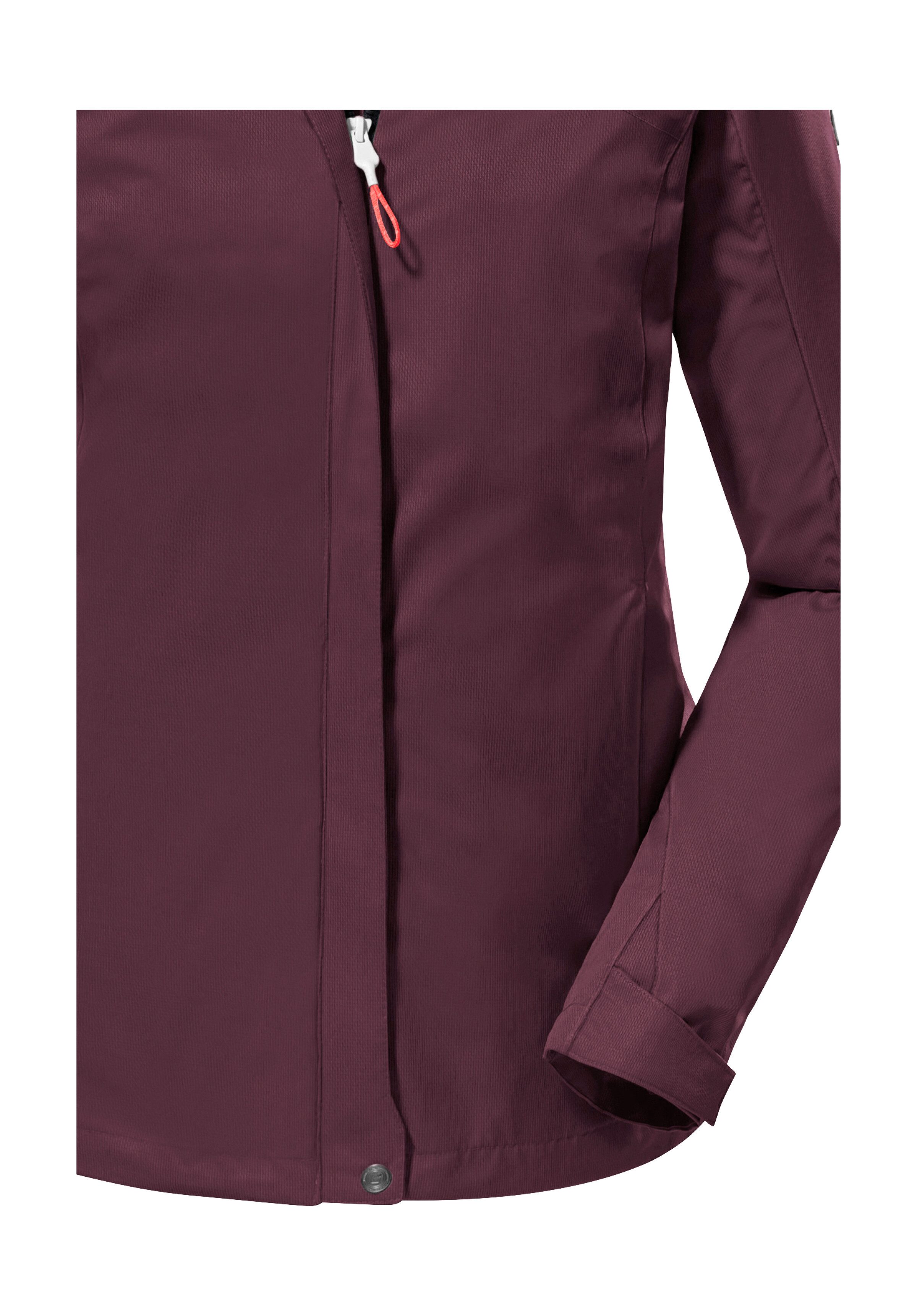 Killtec Outdoorjack KOS 133 WMN JCKT Water- en winddichte damesjack met afneembare capuchon, PFAS-vrij