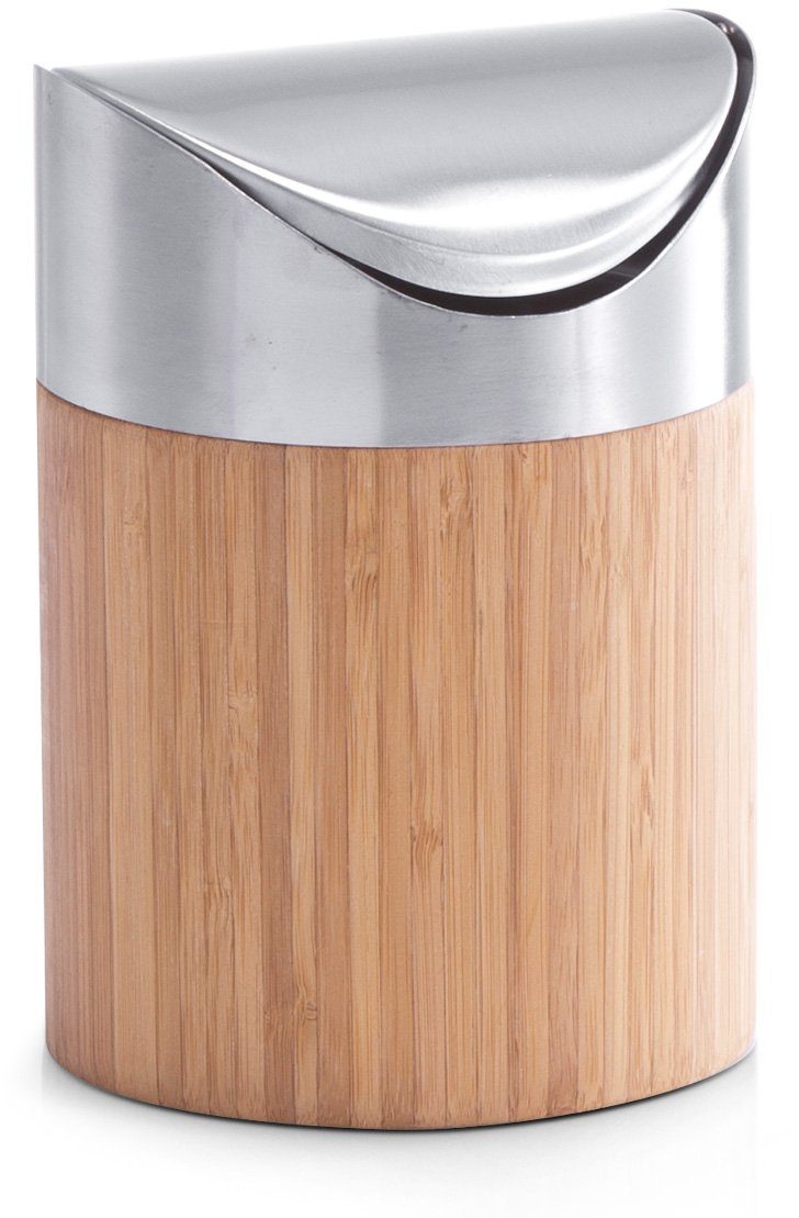 Zeller Present Tafelafvalbakje Bamboo van eersteklas edelstaal