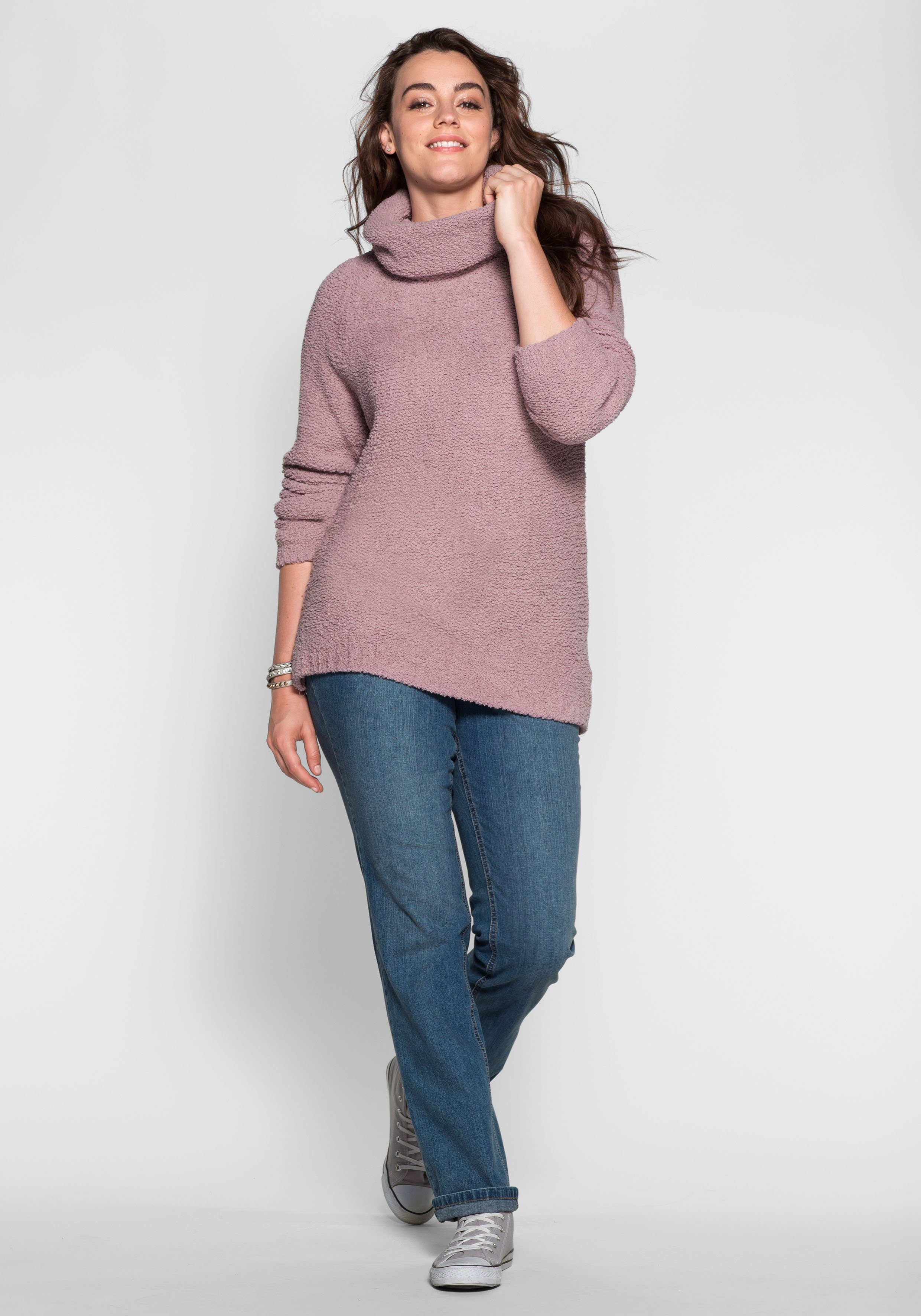 sheego Casual SHEEGO CASUAL zachte trui van chenille sheego Casual SHEEGO CASUAL zachte trui van chenille