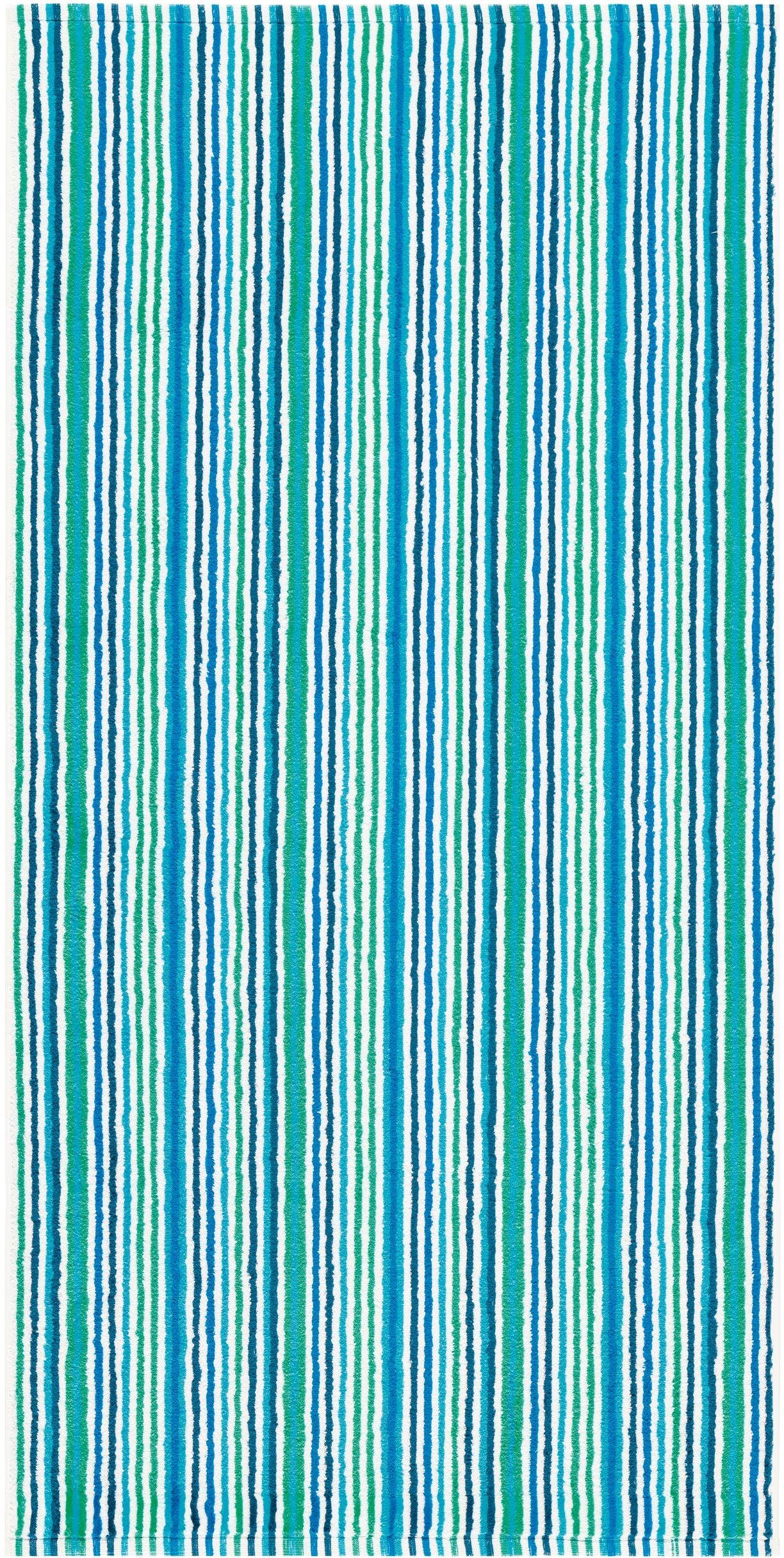 Egeria Badlaken Combi Stripes met fijne strepen, 100% katoen (1 stuk)