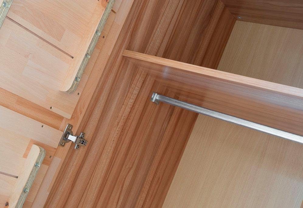 Home affaire Draaideurkast Triëst deelt massief, fsc®-gecertificeerd beukenhout