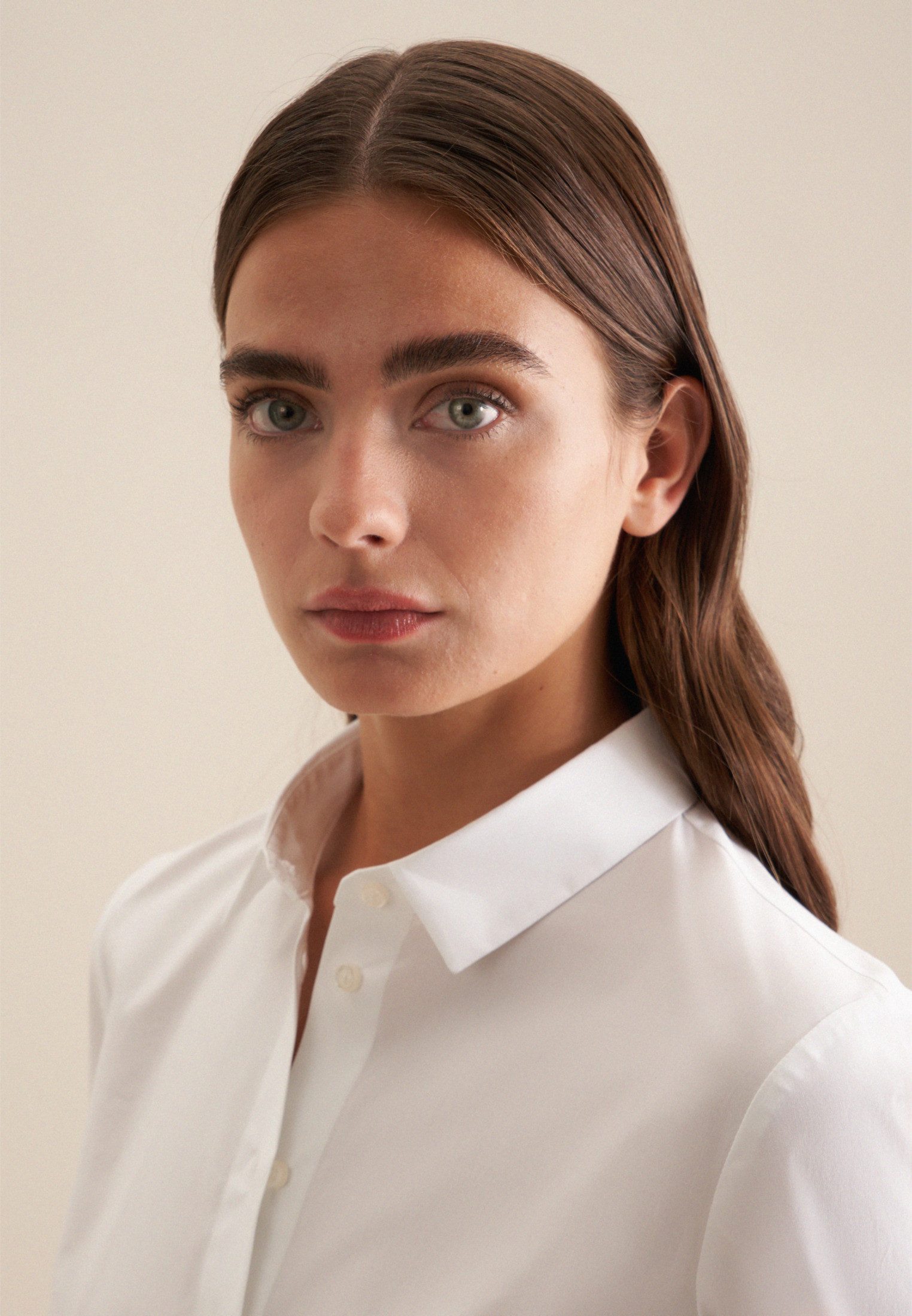 seidensticker Klassieke blouse Zwarte roos