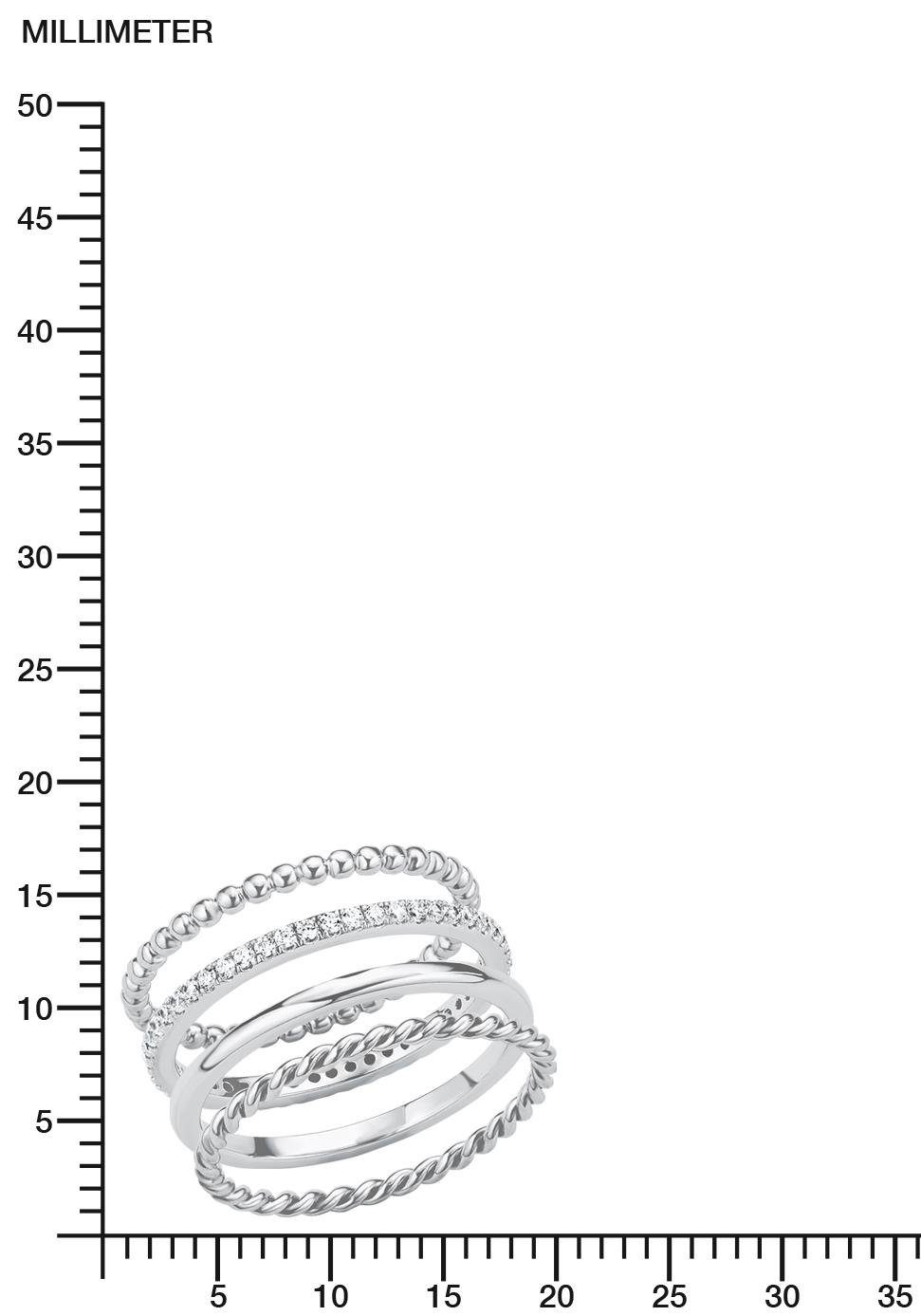 s.Oliver Ringenset 2015038 met zirkoon (synthetisch) (set, 4-delig)