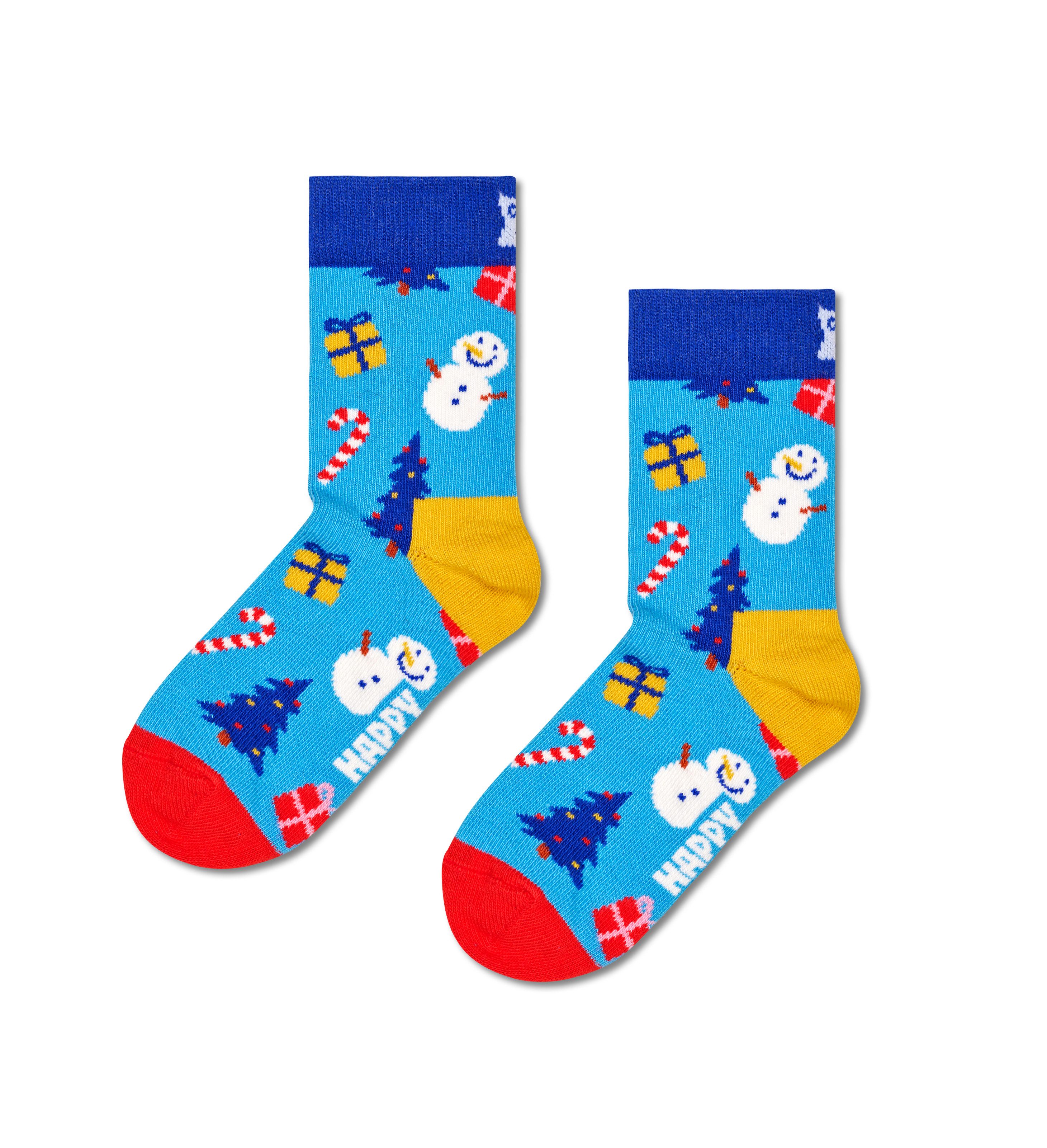 Happy Socks Sokken Holiday met kerstachtige motieven (Set van 3)