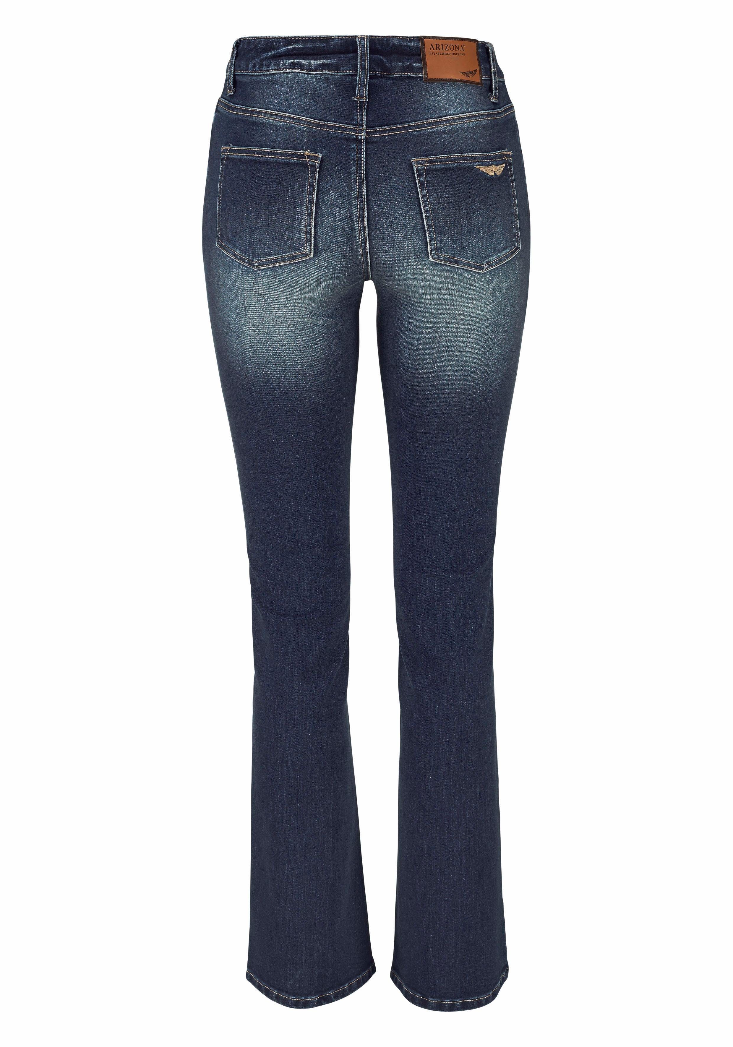 Arizona Bootcut jeans Baby Bootcut licht uitlopende broekspijpen, hoge taille