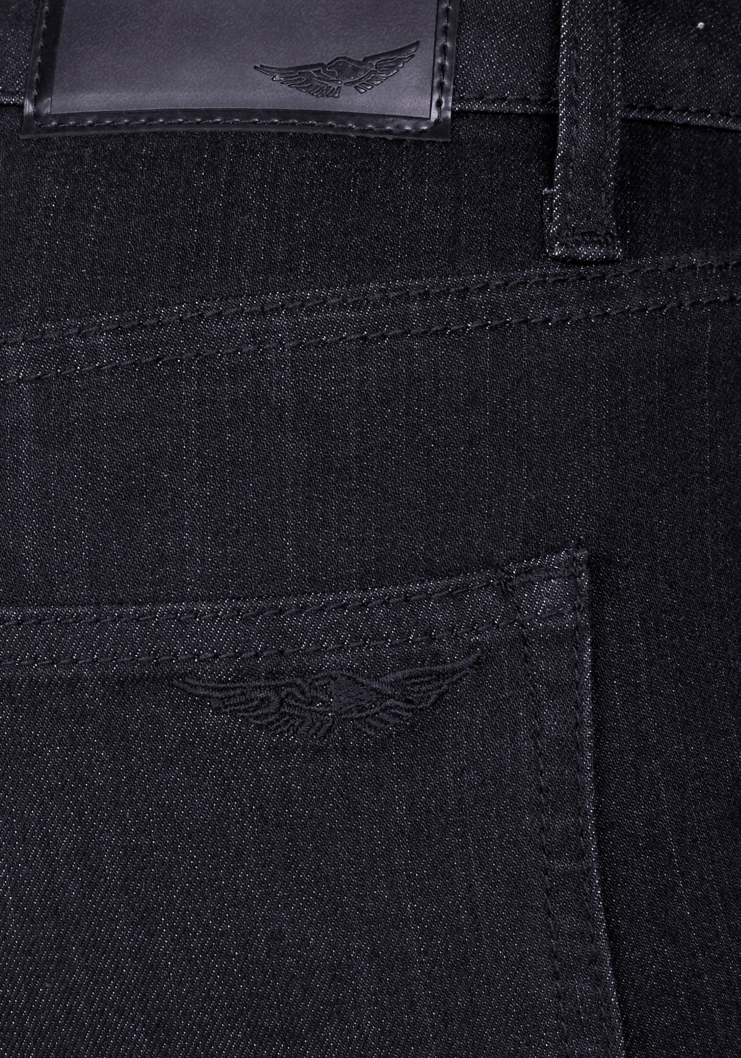Arizona Bootcut jeans Baby Bootcut licht uitlopende broekspijpen, hoge taille