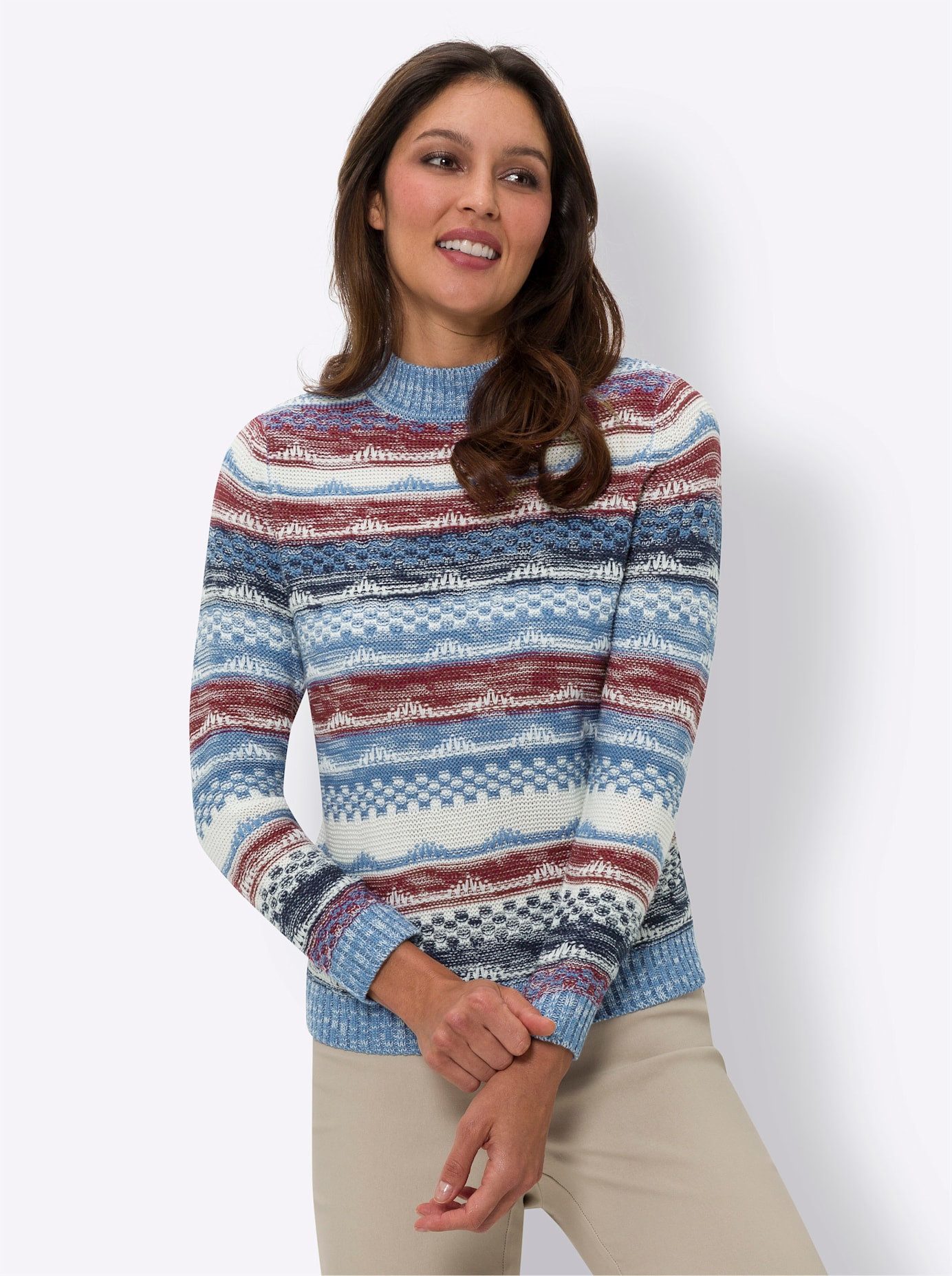 Classic Basics Trui met staande kraag Trui met lange mouwen