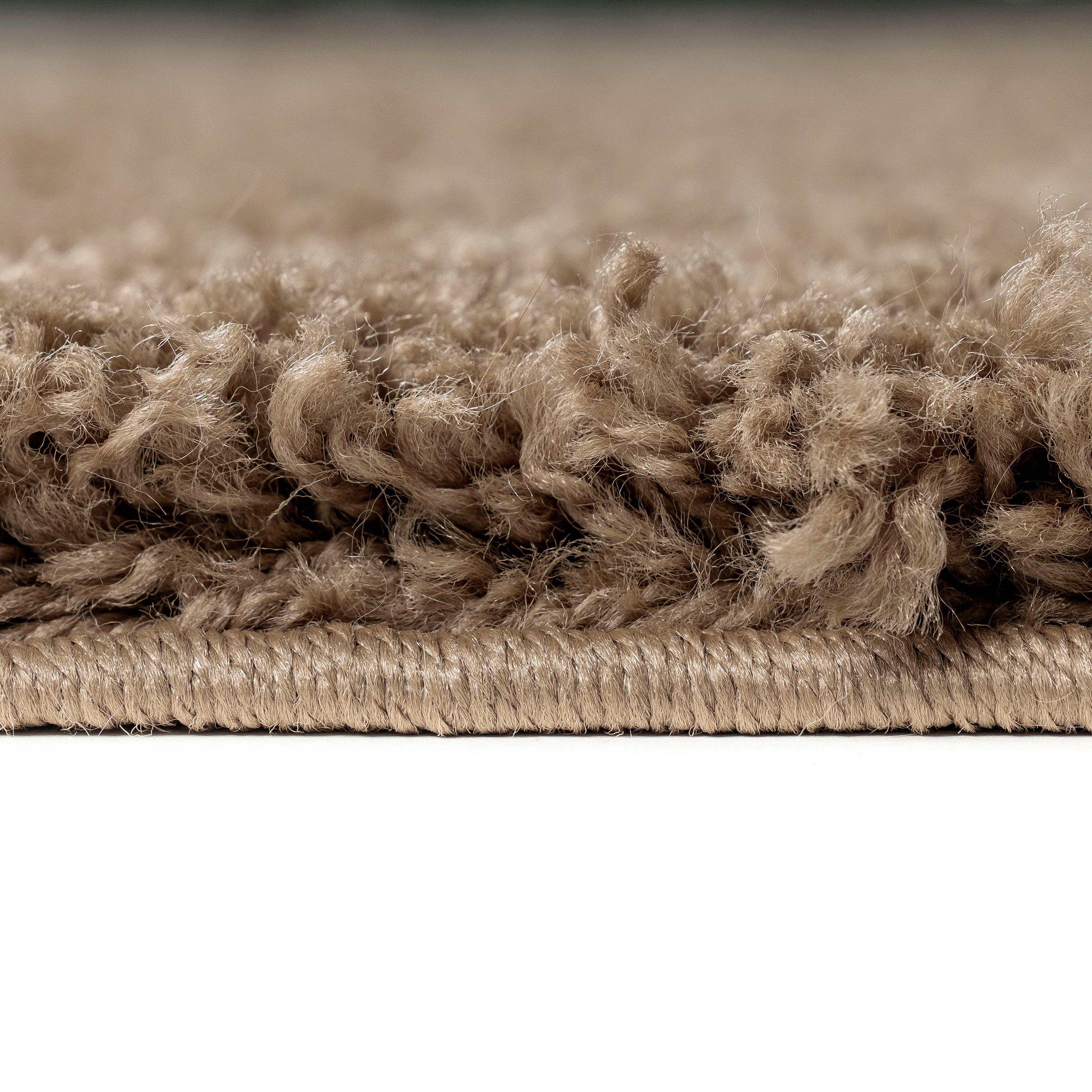 Bruno Banani Hoogpolig vloerkleed Shaggy Soft geweven, uni kleuren, bijzonder zacht en knuffelig, klantenfavoriet