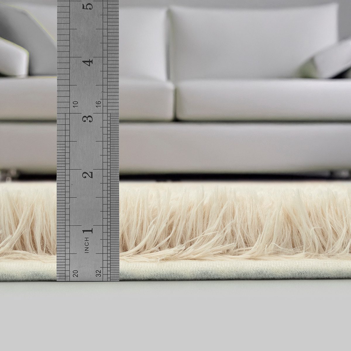 The carpet Vloerkleed Soft Shaggy Fluffy hoogpolig tapijt, woonkamer, antislip onderkant