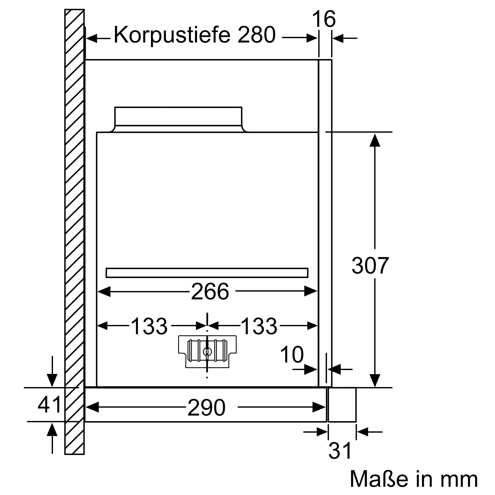 SIEMENS Vlakscherm-afzuigkap LI69SA684