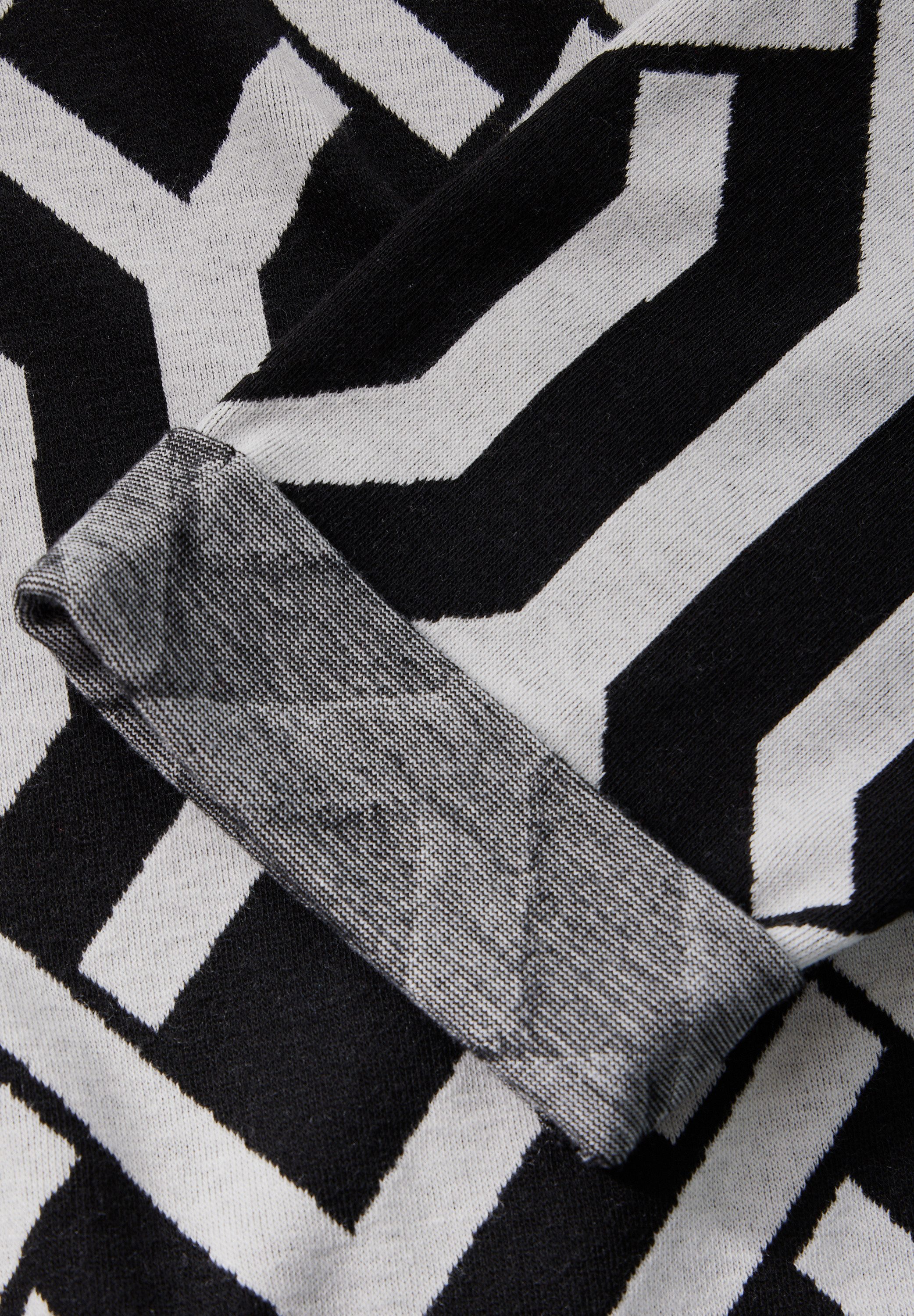 STREET ONE Shirt met lange mouwen met jacquard motief