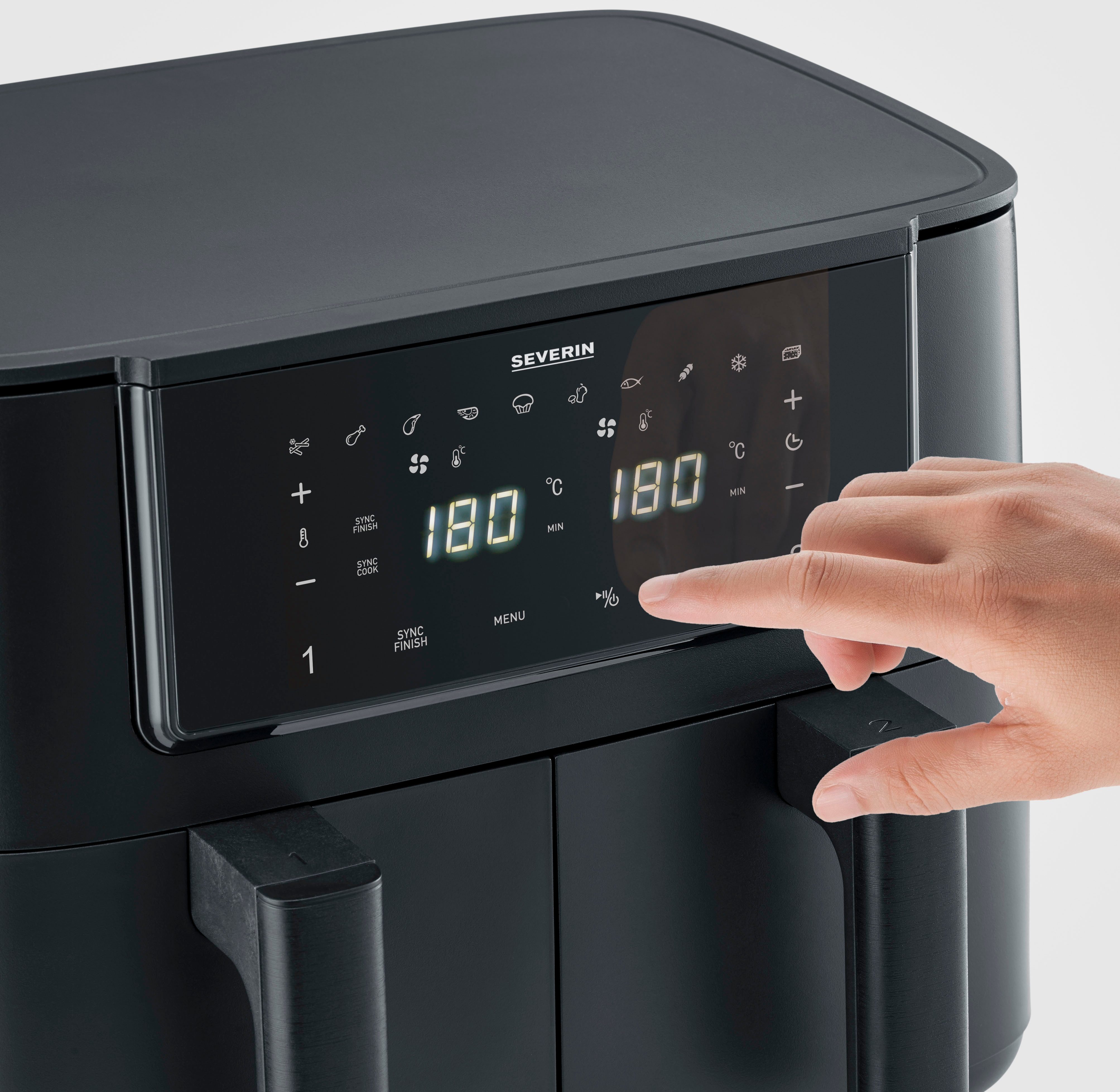 Severin Airfryer FR 2463 2 x 4 l "Dual"