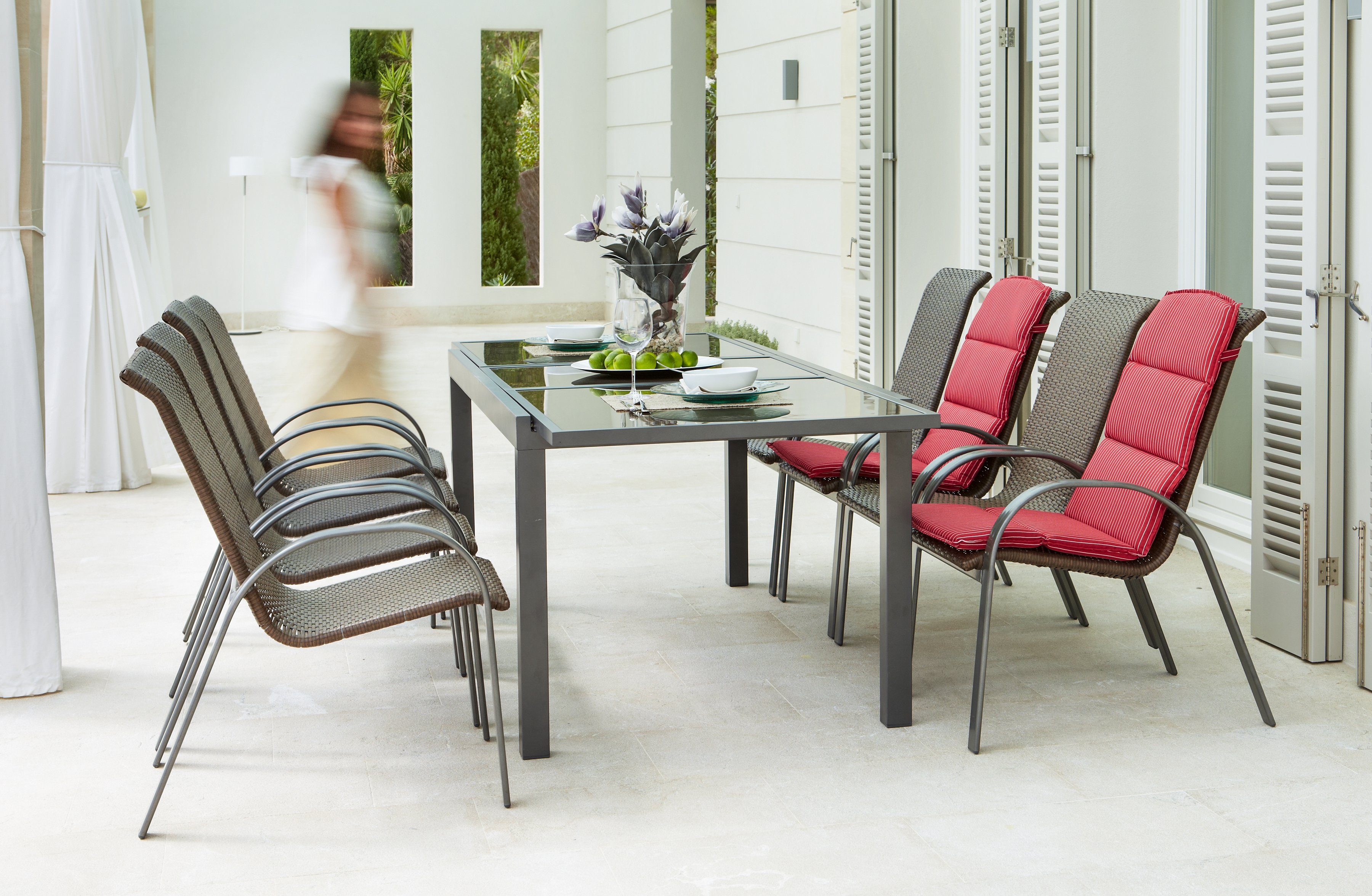 MERXX Tuin-eethoek Côte d ́Azur tuinsets grijs