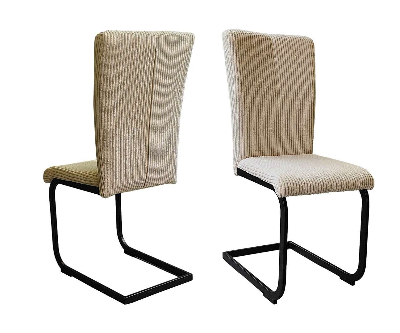 Home affaire Eethoek Oliver Hoekbank met golfvering in de zitting, tafel massief eiken (set, 4-delig)