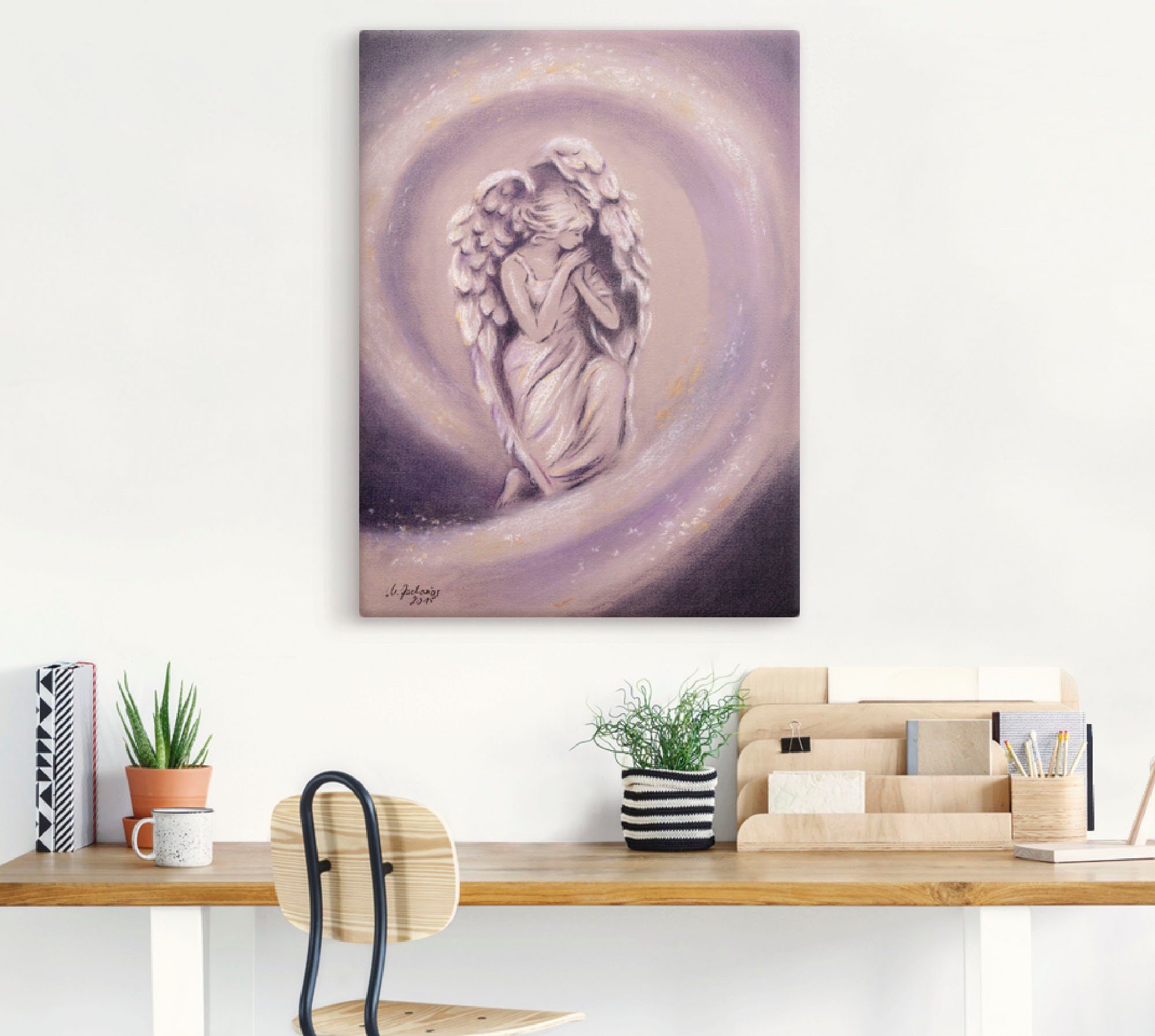 Artland Artprint Beschermengel als artprint op linnen, poster in verschillende formaten maten