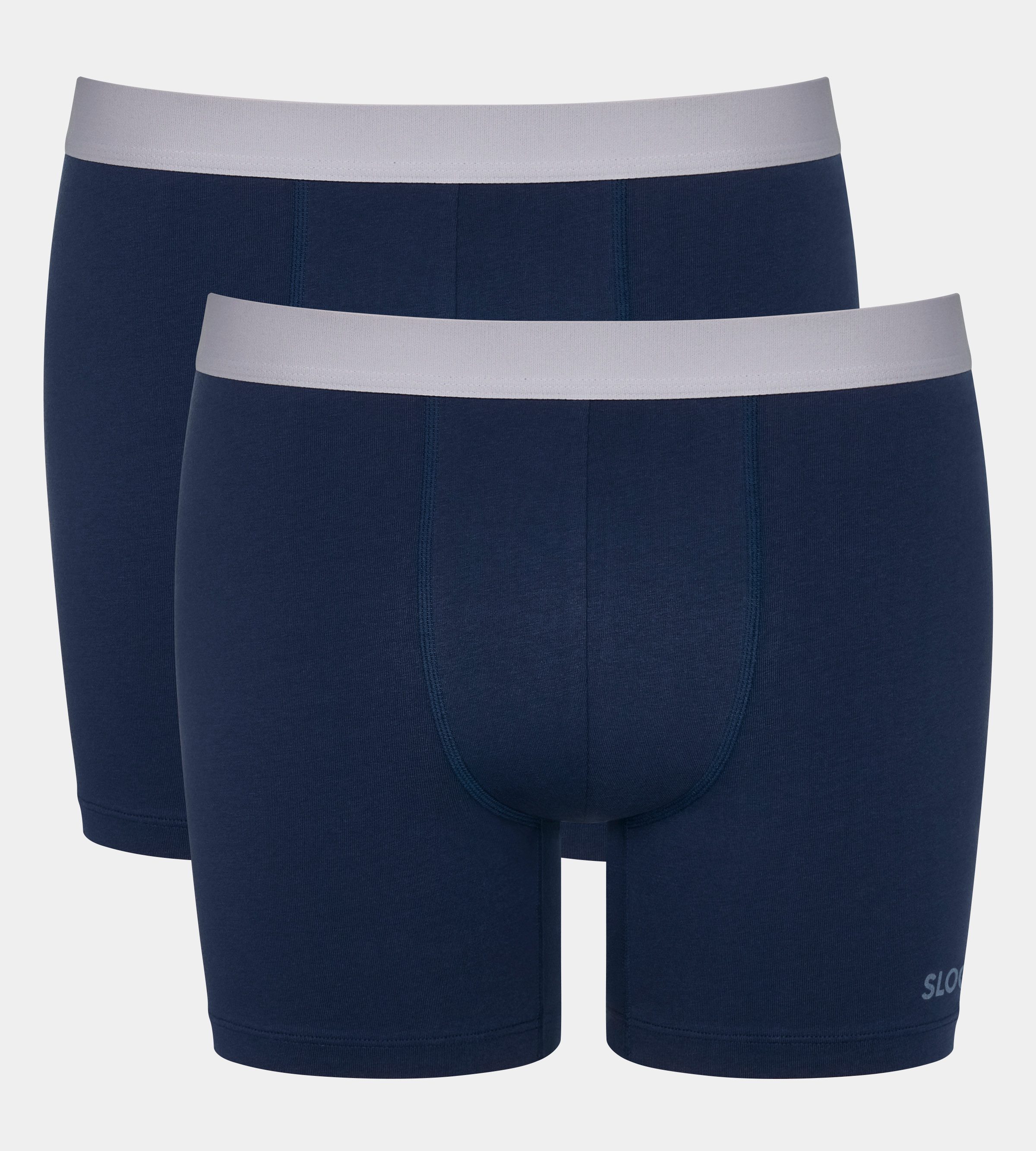 Sloggi Boxershort Men GO ABC 2.0 Short 2P moderne comfortabele basics (2 stuks, Set van 2) heren boxershorts maat L blauw