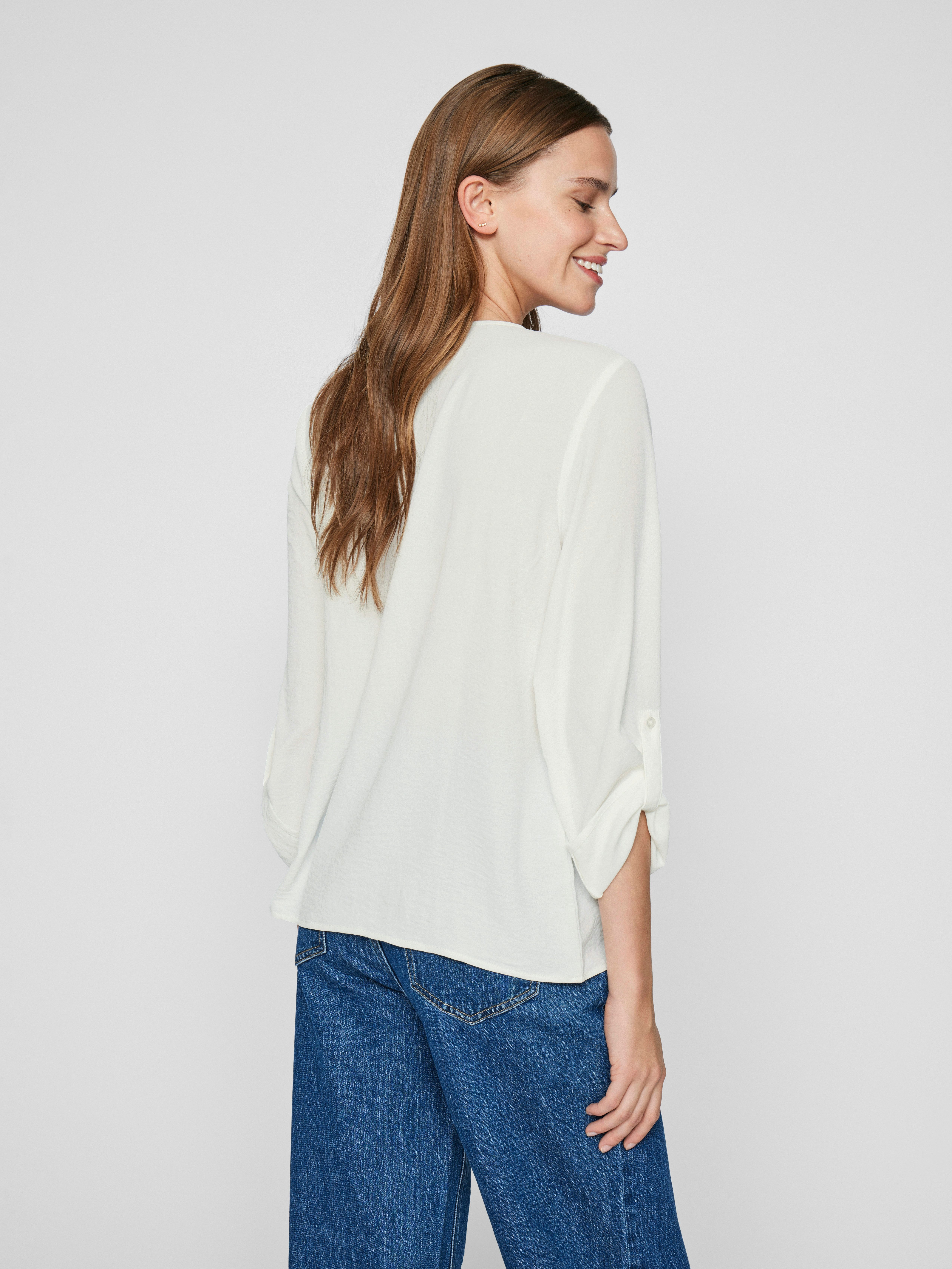 Vila Shirt VIJOSA 3/4 V-NECK TOP - NOOS