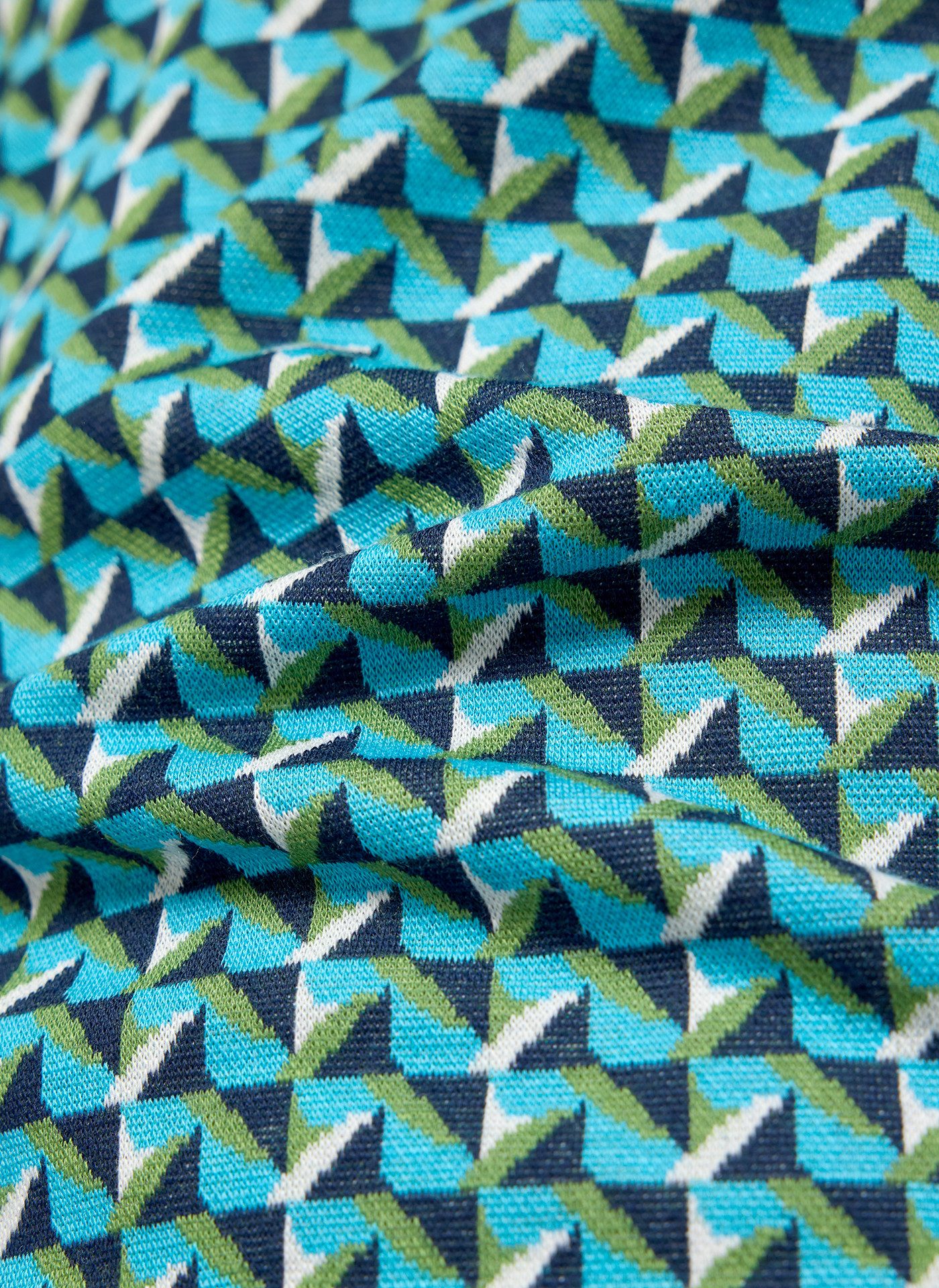 Rabe Shirt met 3/4 mouwen met split coltrui en minimal print