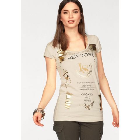 Laura Scott NU 15% KORTING: LAURA SCOTT T-shirt met glansprint