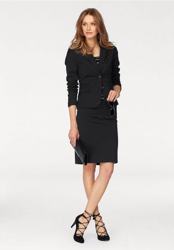 BRUNO BANANI Kokerrok met figuurnaden BRUNO BANANI Kokerrok met figuurnaden