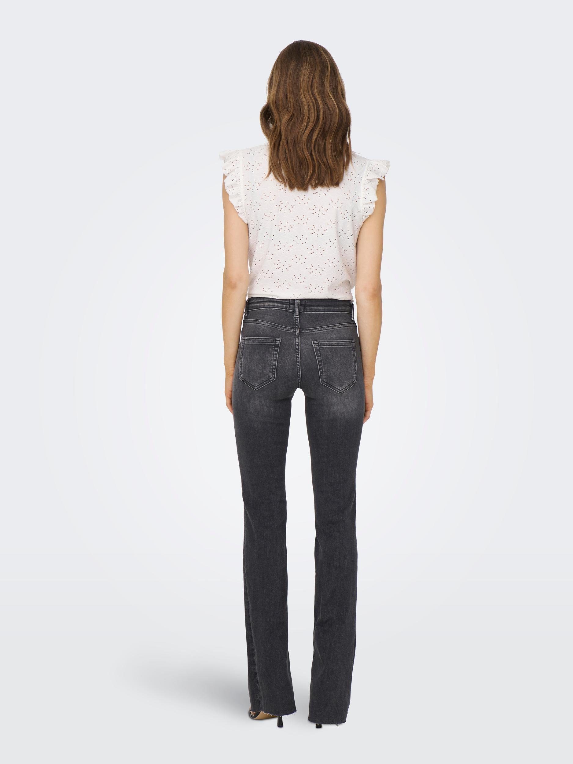 Only Bootcut jeans ONLBLUSH HW SLIT FLR RAW DNM