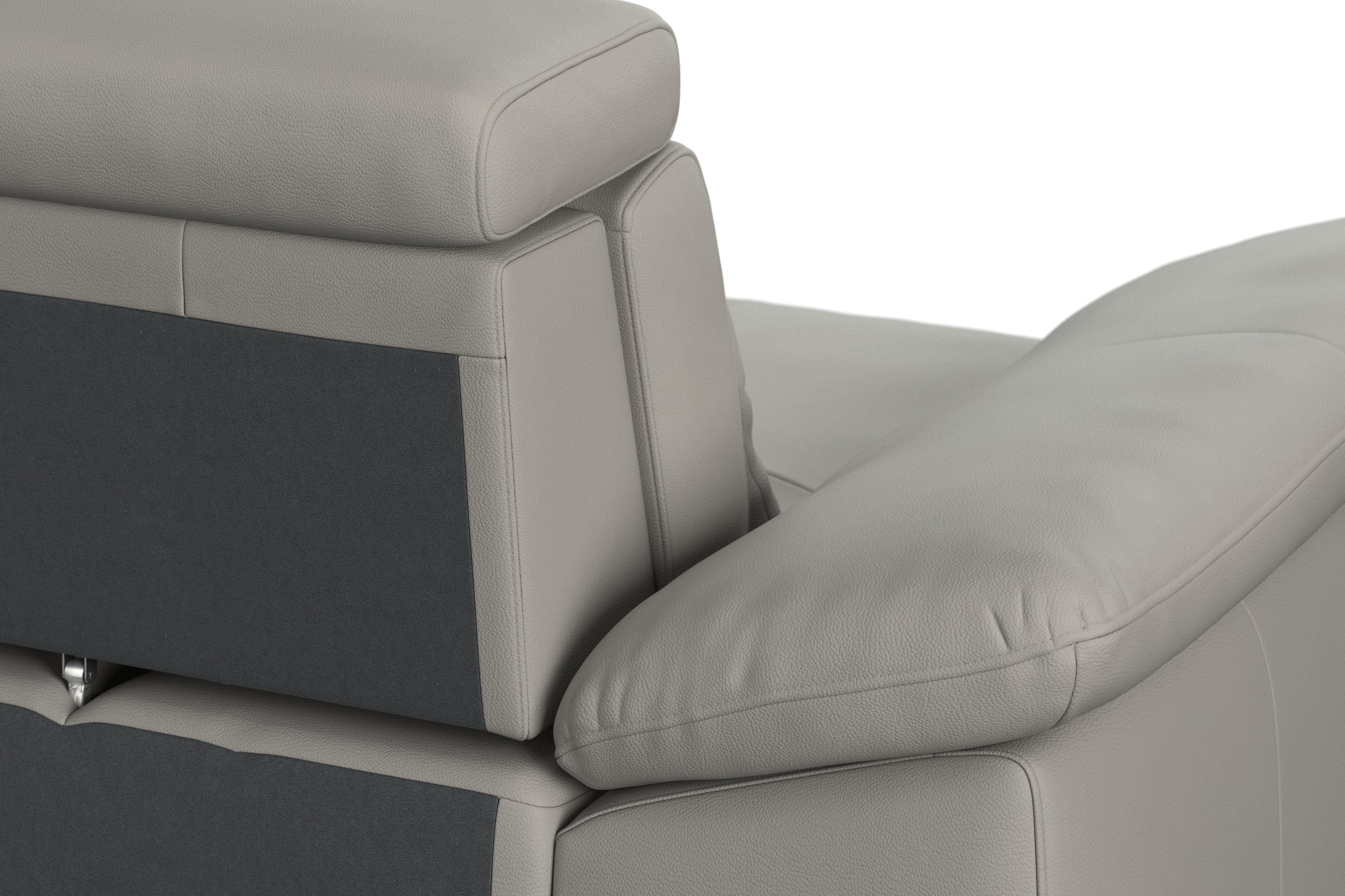 sit&more Hoekbank Cabrio L-vorm, met zitdiepteverstelling, arm- en hoofdsteunverstelling