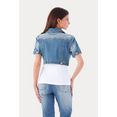 aniston casual jeansjack in used wassing blauw