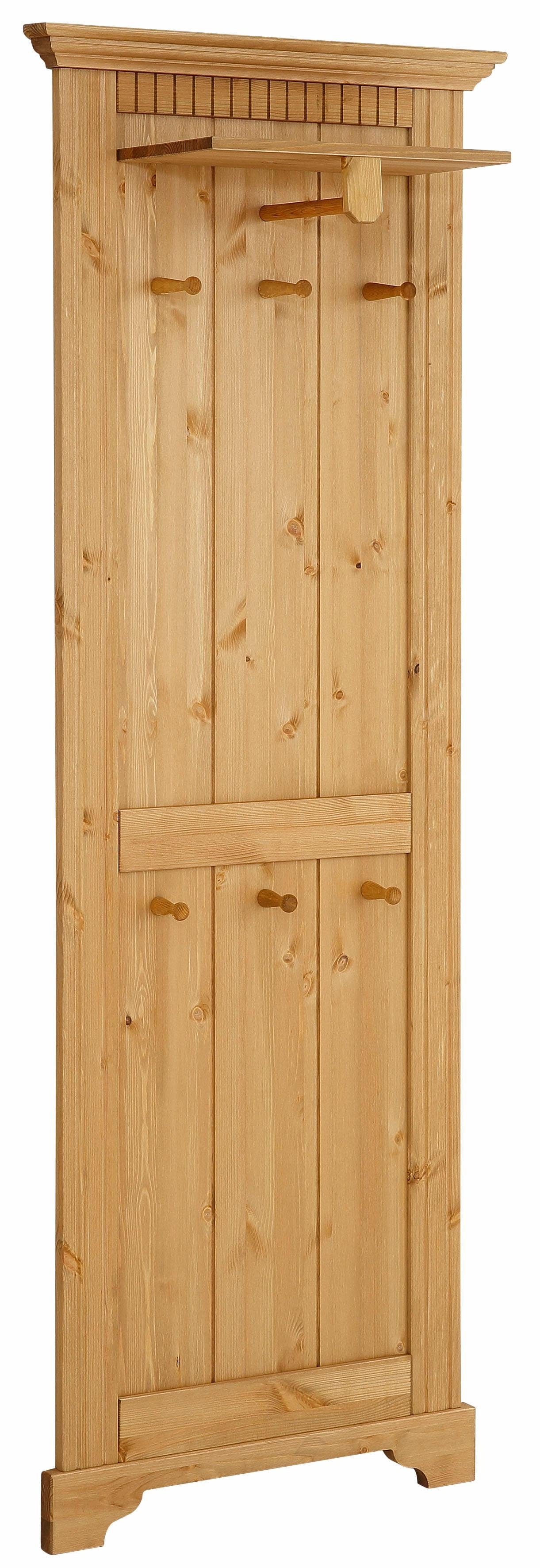 Home affaire Kapstokpaneel Rustiek gemaakt van massief, fsc-gecertificeerd grenen, 64 cm breed