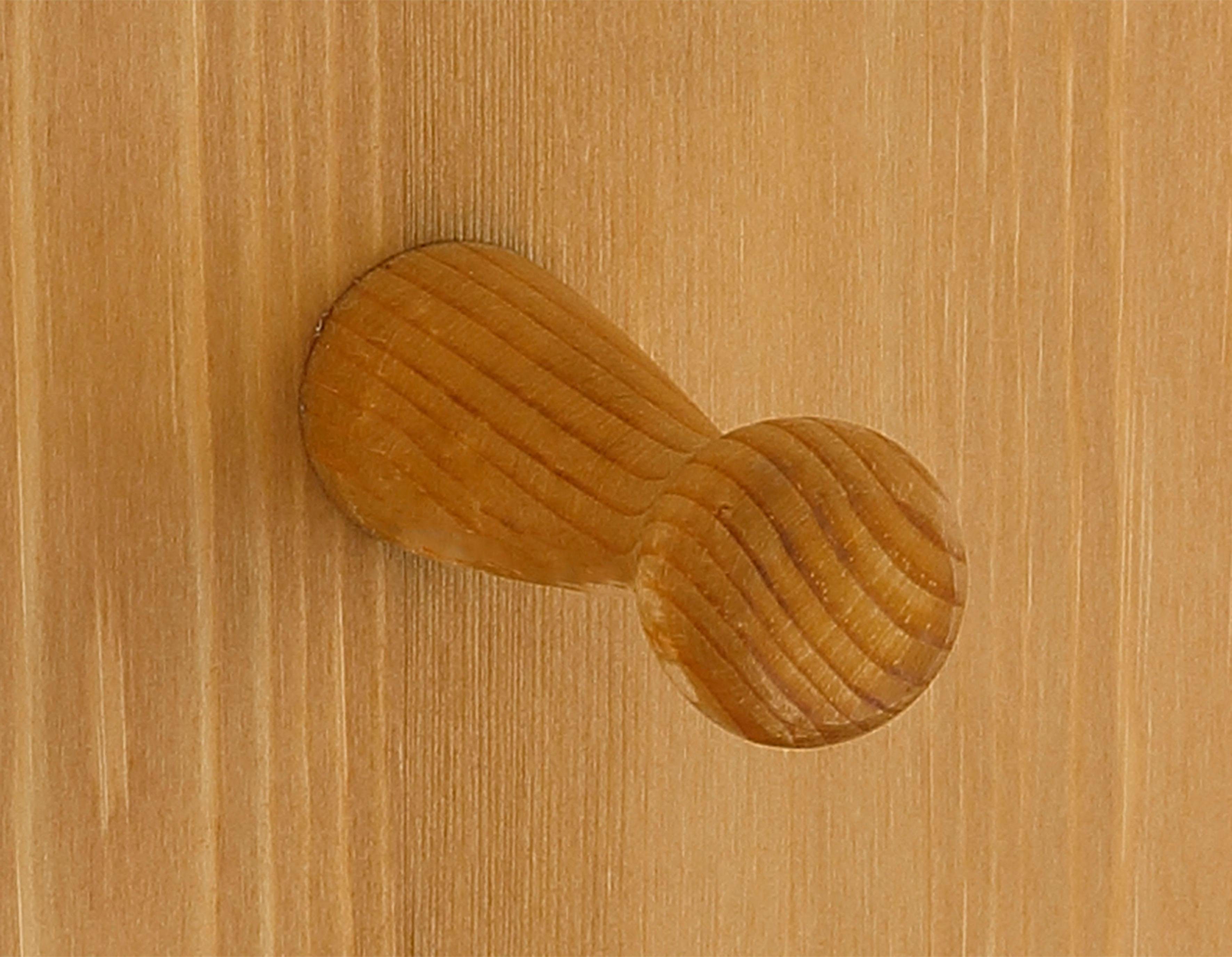 Home affaire Kapstokpaneel Rustiek gemaakt van massief, fsc-gecertificeerd grenen, 64 cm breed