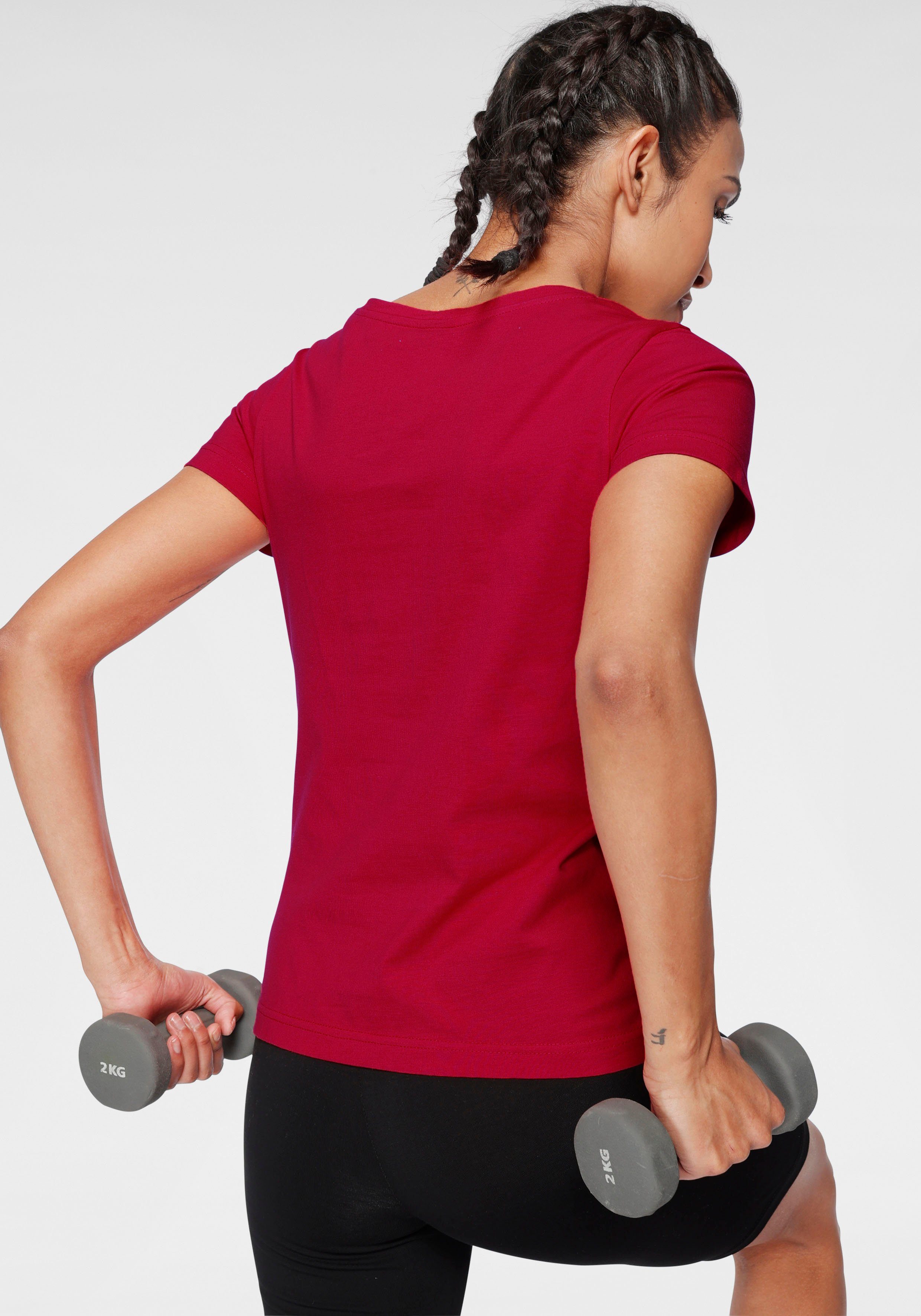 H.I.S T-shirt Essential basics heup-lange pasvorm, figuuraccentuerende snit, van 100% katoen (Set van 3)
