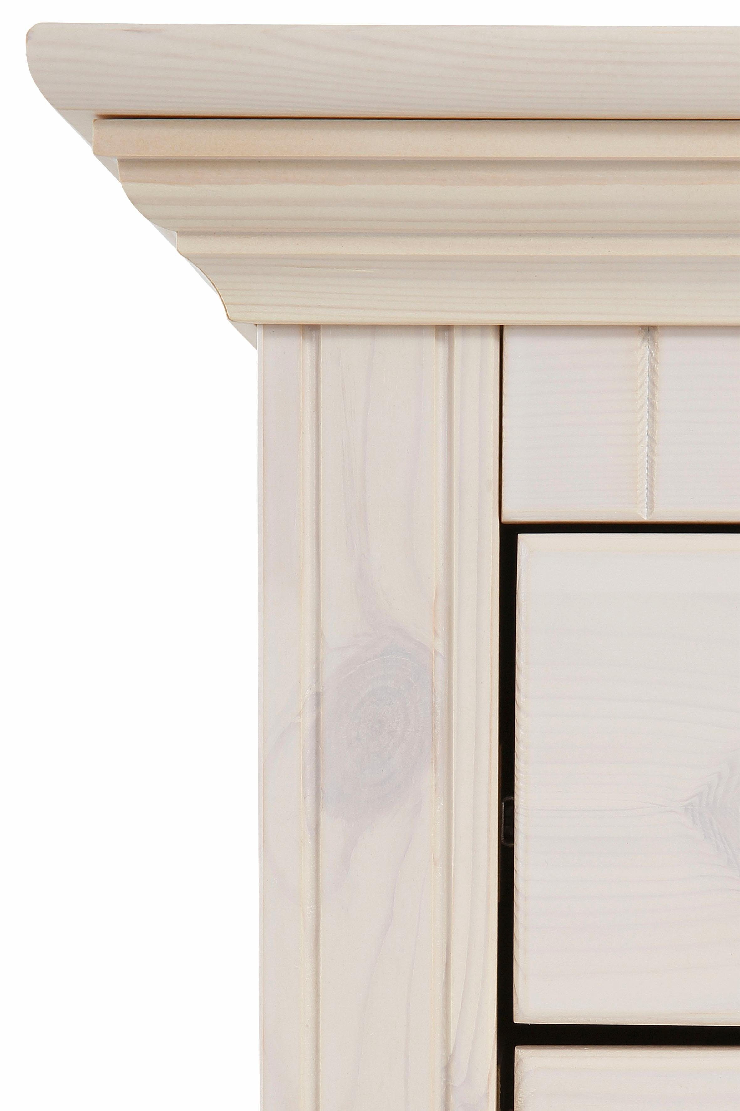 Home affaire Schoenenkast Rustiek gemaakt van massief, fsc-gecertificeerd grenen, 130 cm breed