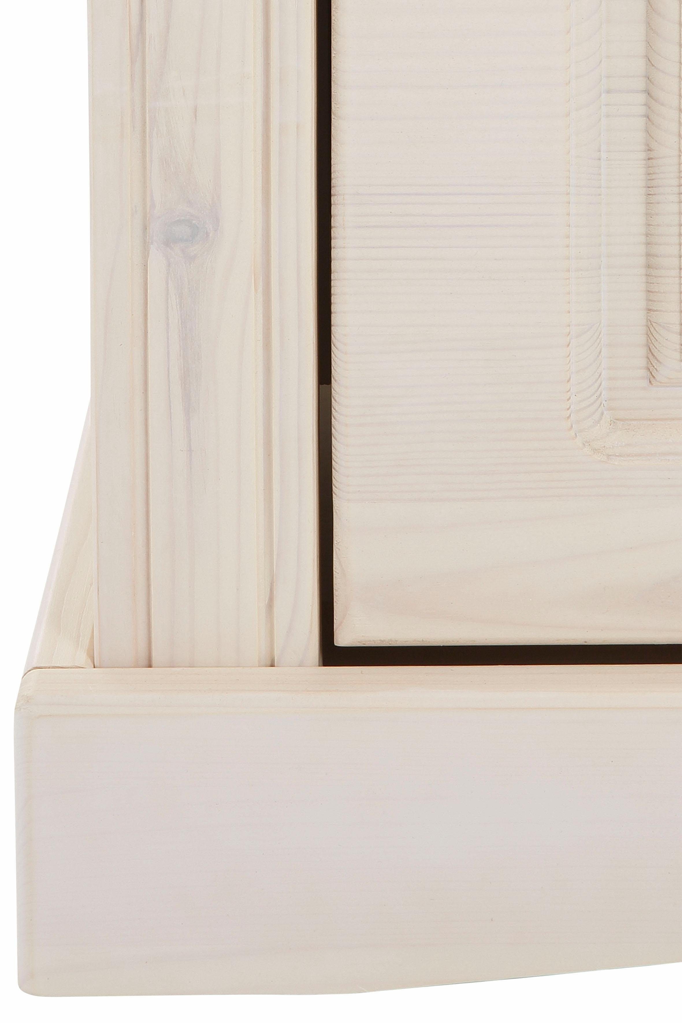 Home affaire Schoenenkast Rustiek gemaakt van massief, fsc-gecertificeerd grenen, 130 cm breed