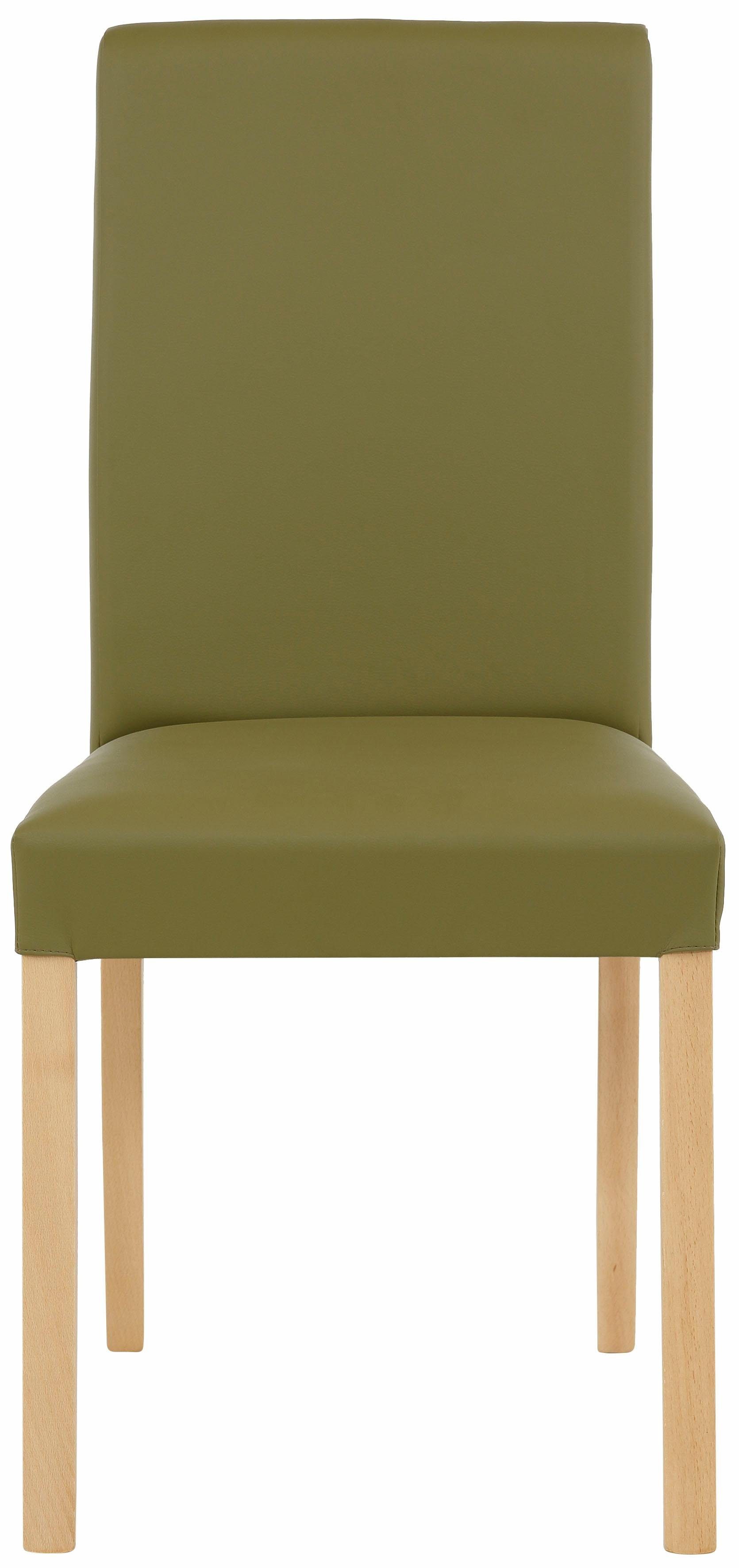 Home affaire Eetkamerstoel Nina gestoffeerde stoel landhuis, frame massief hout (set)