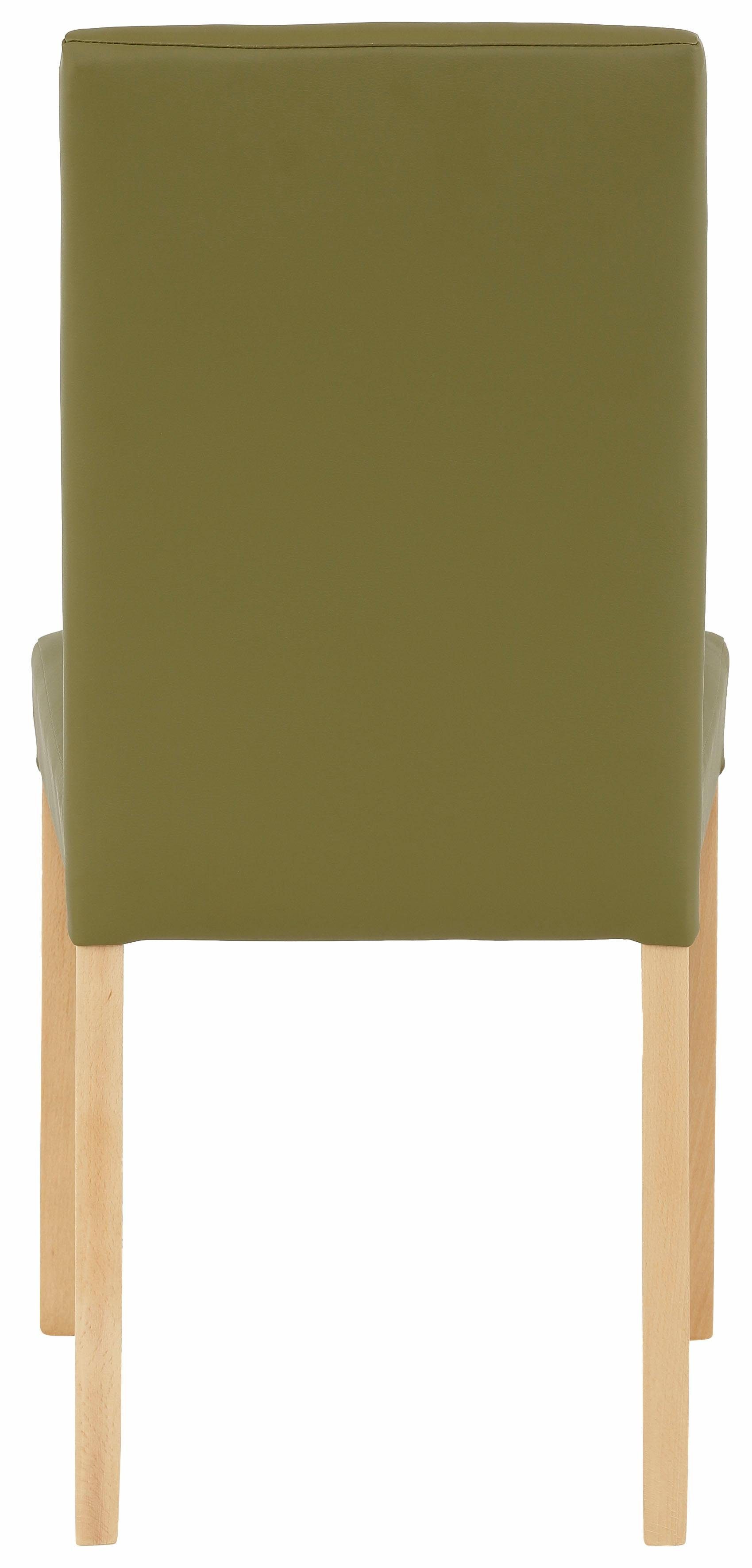 Home affaire Eetkamerstoel Nina gestoffeerde stoel landhuis, frame massief hout (set)