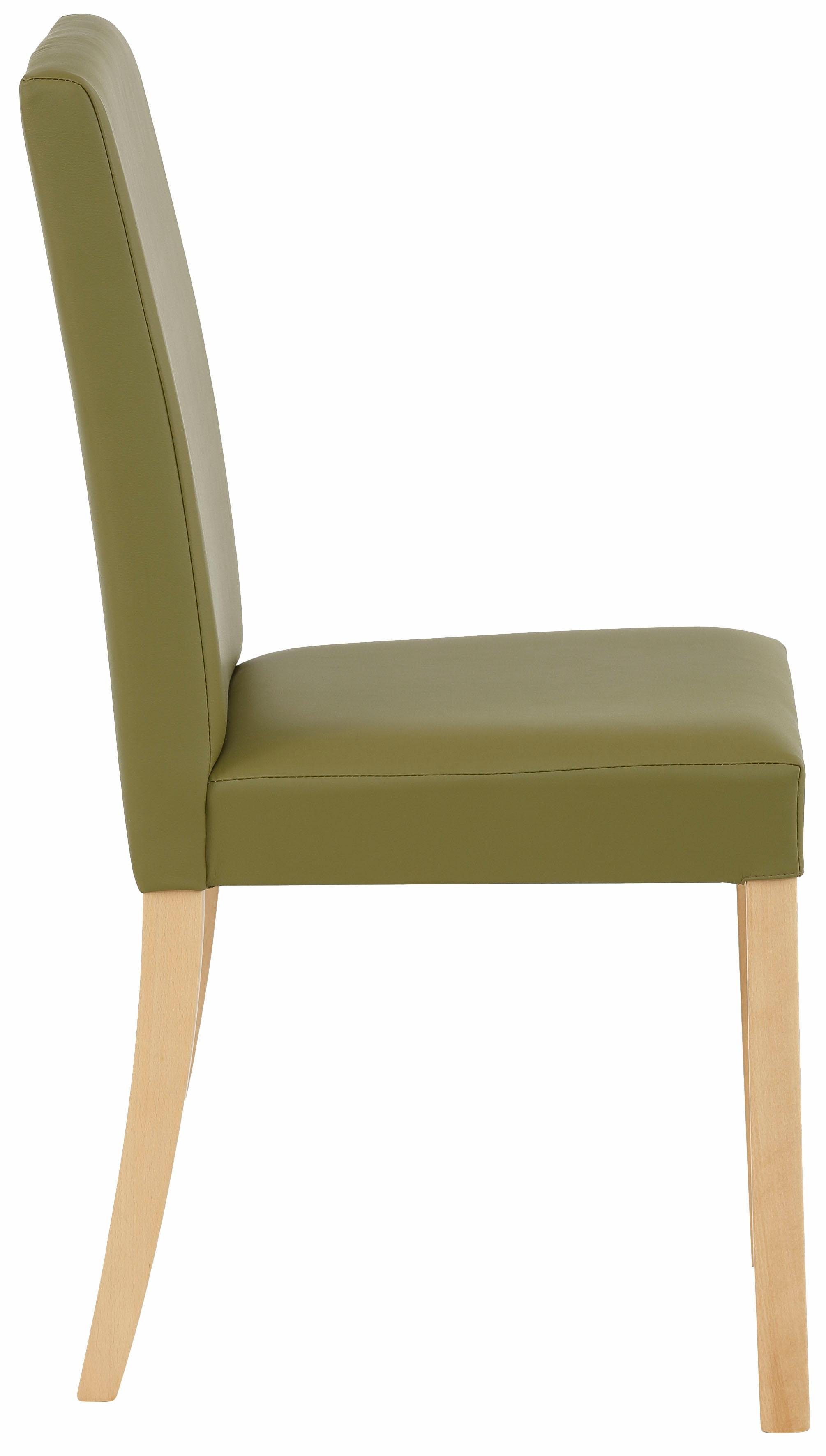 Home affaire Eetkamerstoel Nina gestoffeerde stoel landhuis, frame massief hout (set)