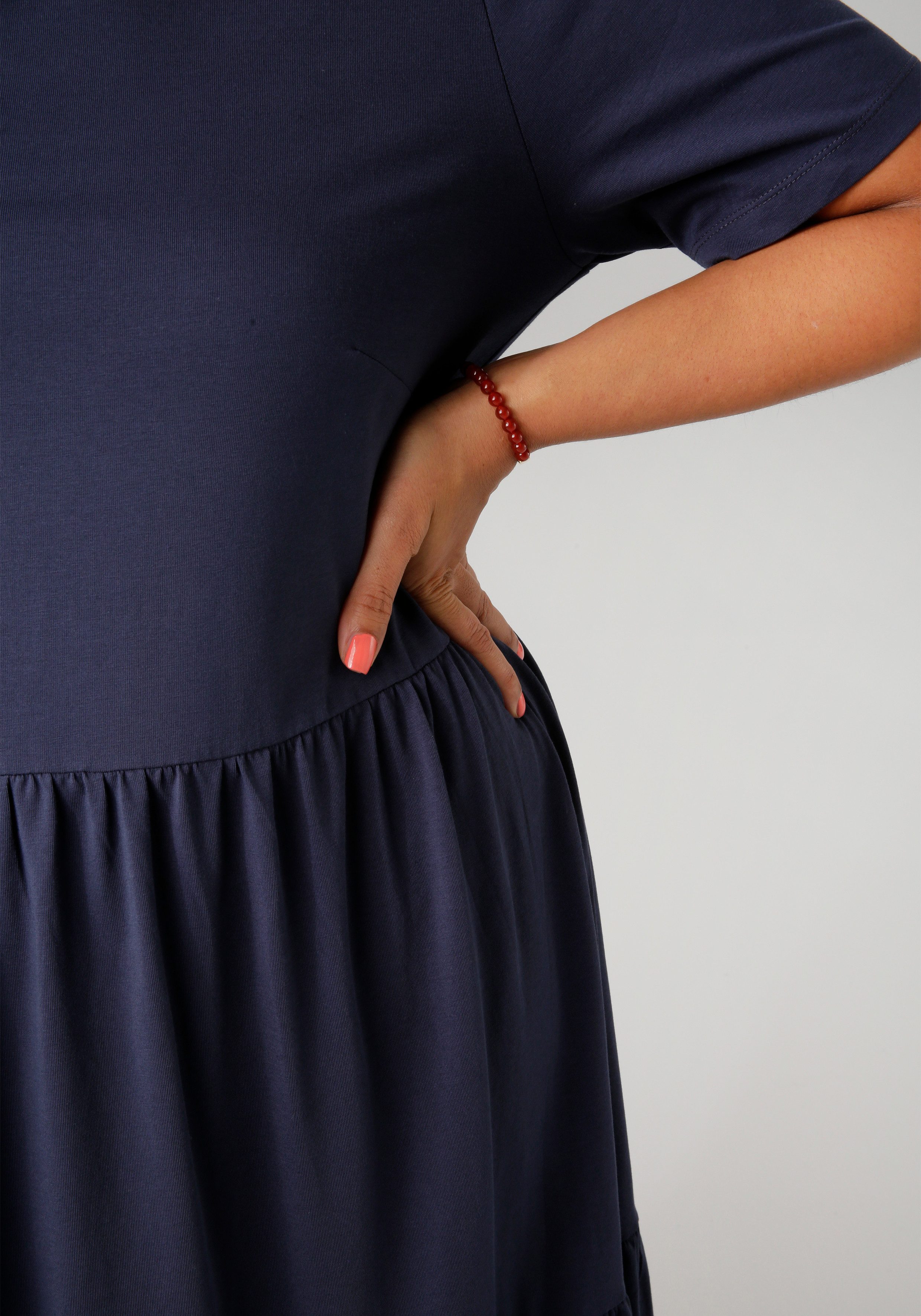 Aniston PLUS Zomerjurk van elastische jersey-kwaliteit - nieuwe collectie