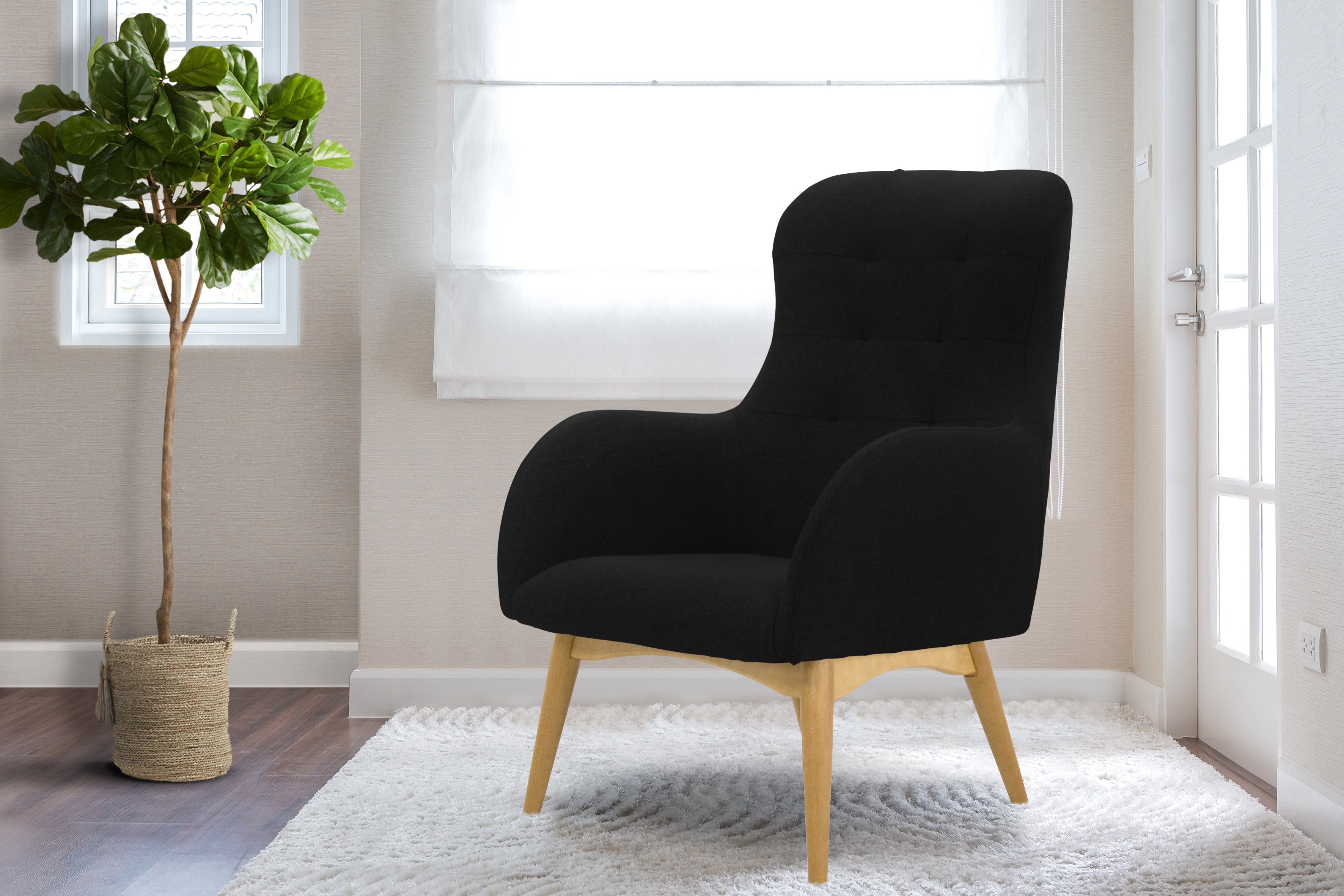 Home affaire Fauteuil Leonarda fijne quilten in de rug