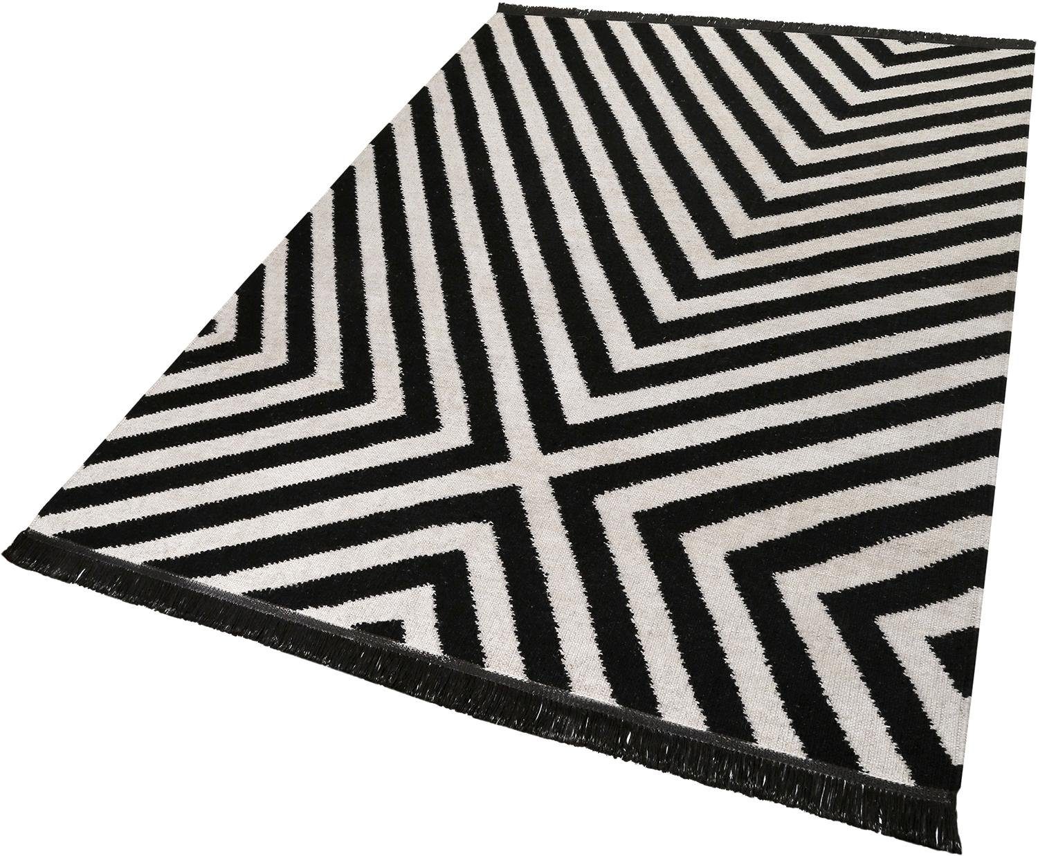 Carpets&co Vloerkleed, Carpets&co., Edgy Corners, hoogte: 5 mm, met de hand geweven