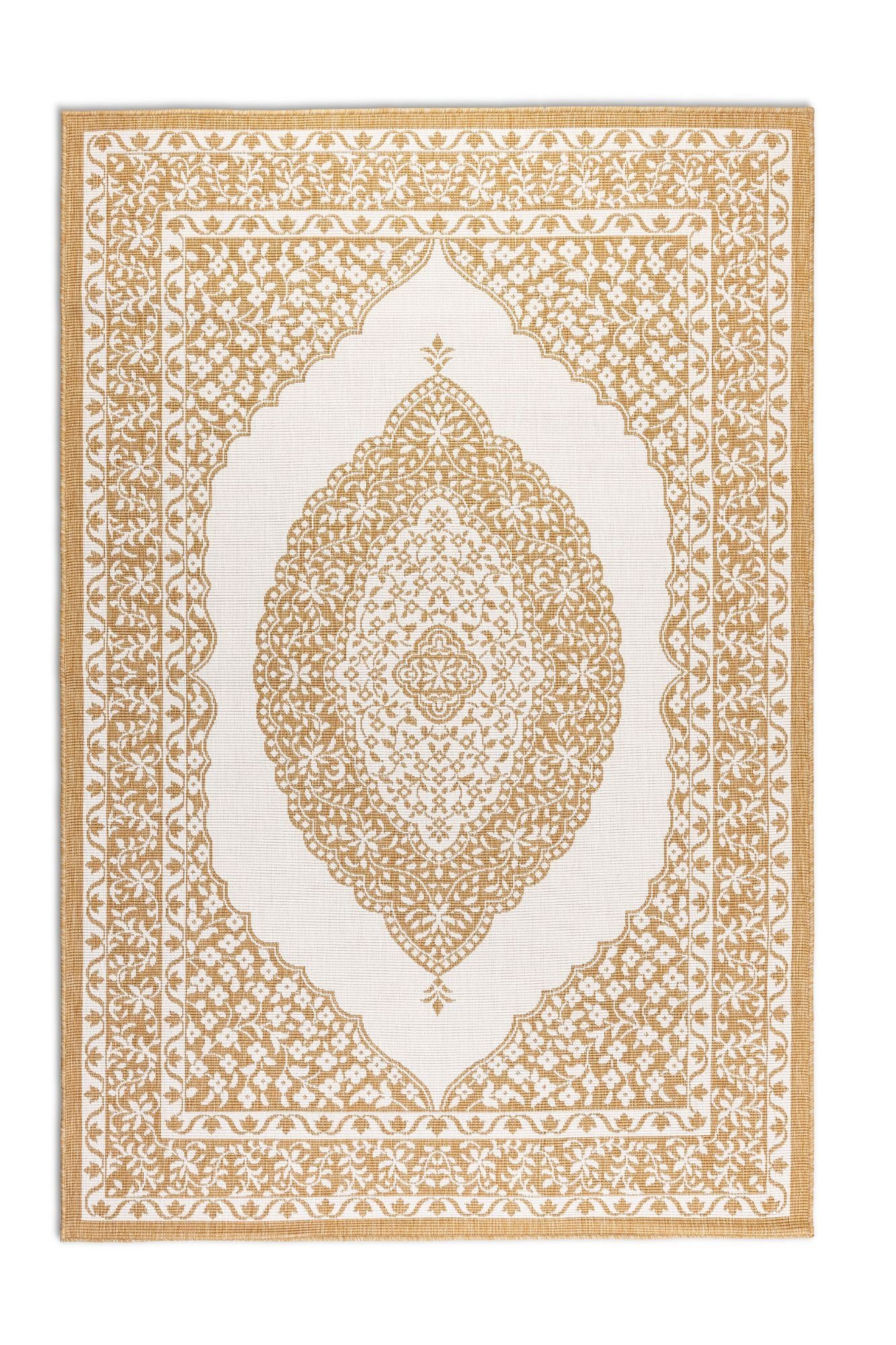 ELLE DECORATION Vloerkleed Meekly omkeerbaar tapijt Vlakweefsel, In-& Outdoor, Modern, tweezijdig, balkon, woonkamer