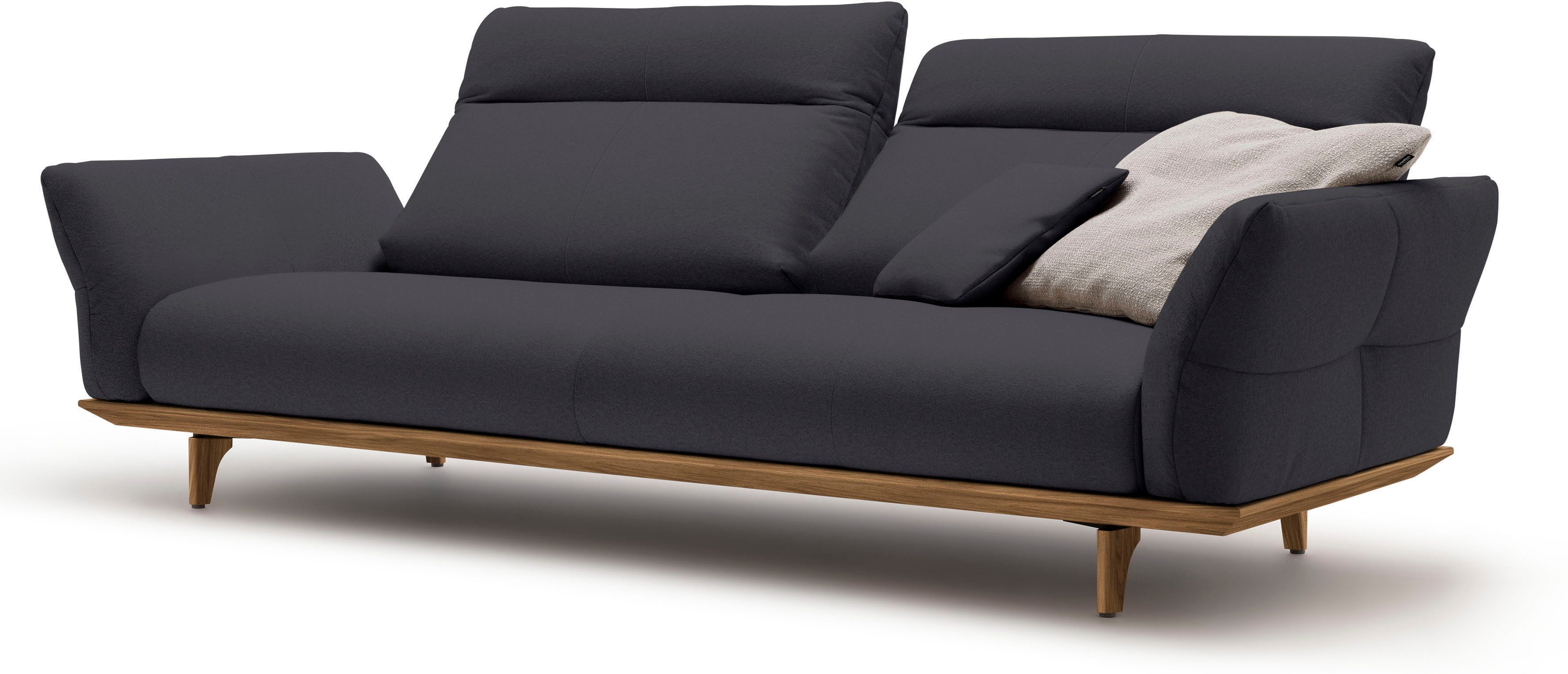 Creation BY ROLF BENZ 3,5-zitsbank Hs.460 Onderstel en poten in walnotenhout, breedte 228 cm