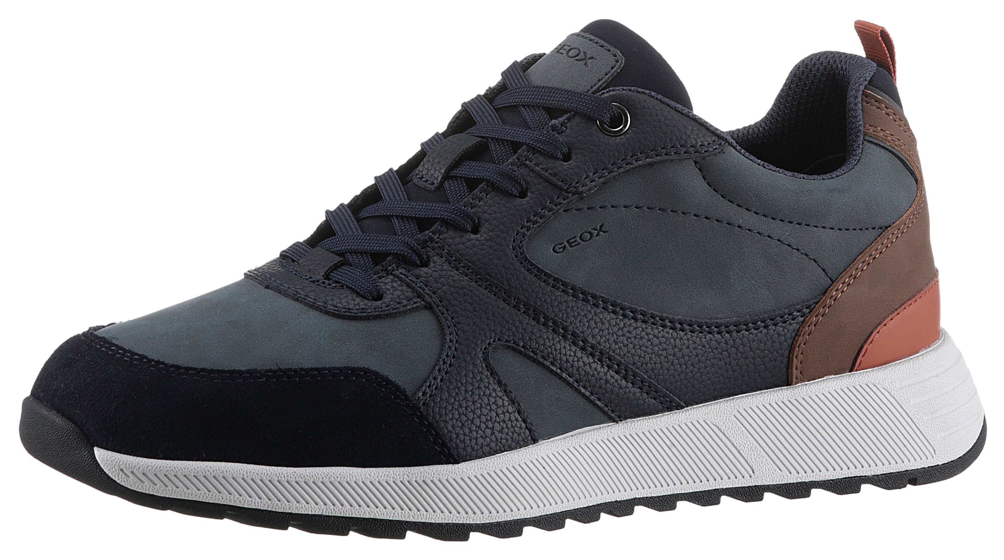 Geox Sneakers U MOLVENO A Vrijetijdsschoen, halfschoen, veterschoen met plateauzool