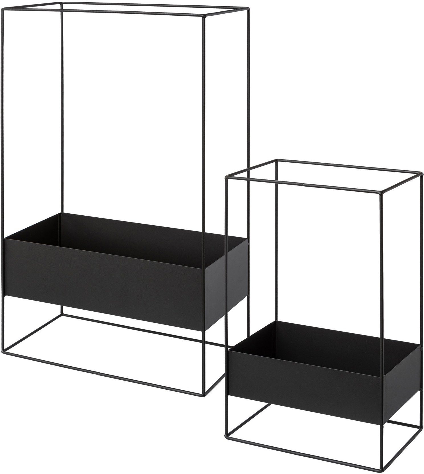 Creativ deco Plantenschaal Lupus, kerstversiering (set, 2 stuks)