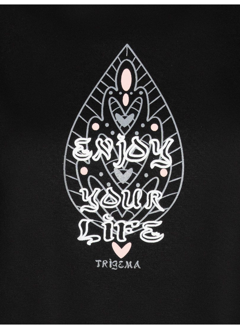 Trigema T-shirt TRIGEMA oversized T-shirt met printmotieven (1-delig)