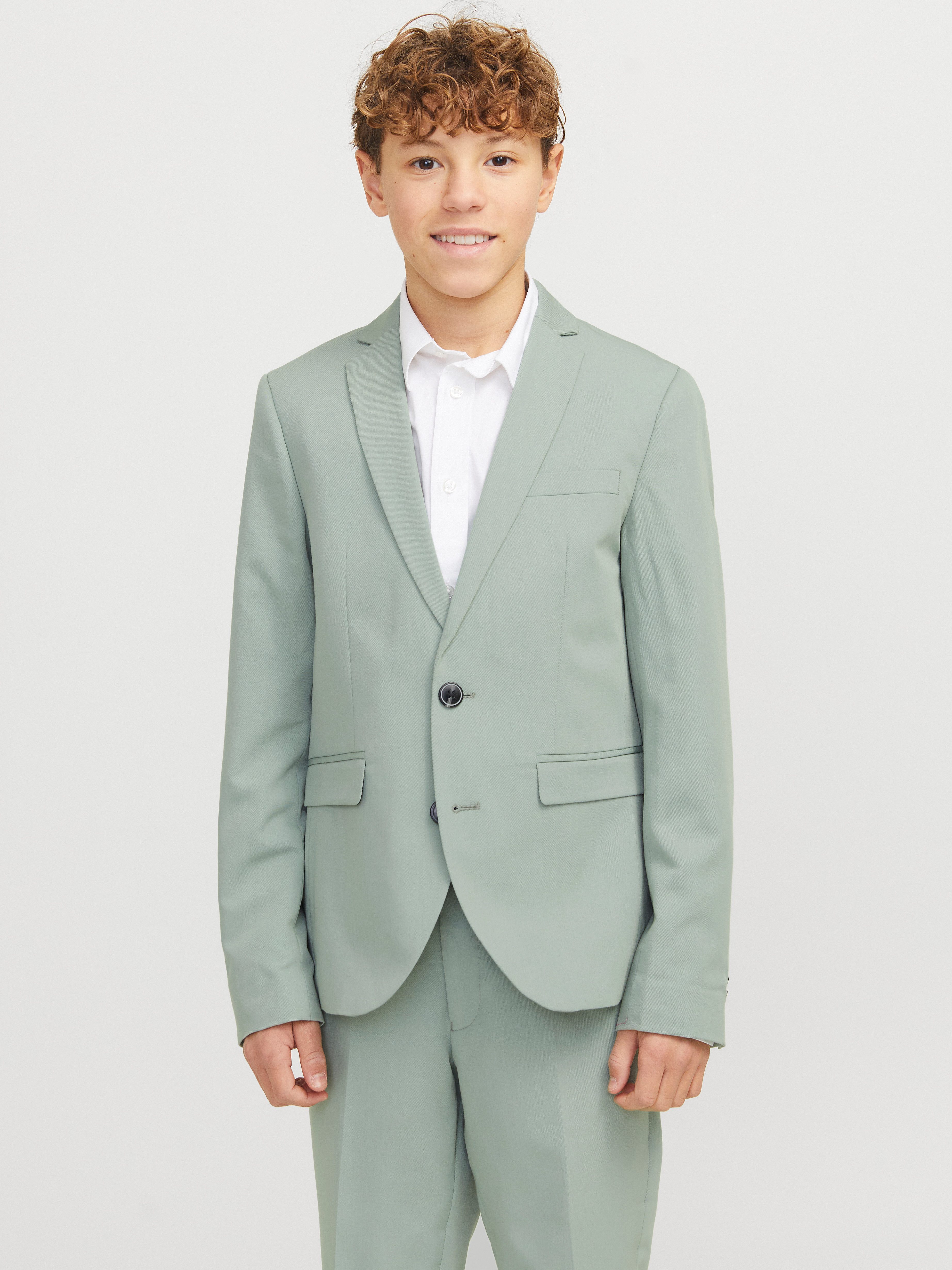 Jack & Jones Junior Colbert JPRSOLAR BLAZER NOOS JNR jongens kostuums maat 158 groen