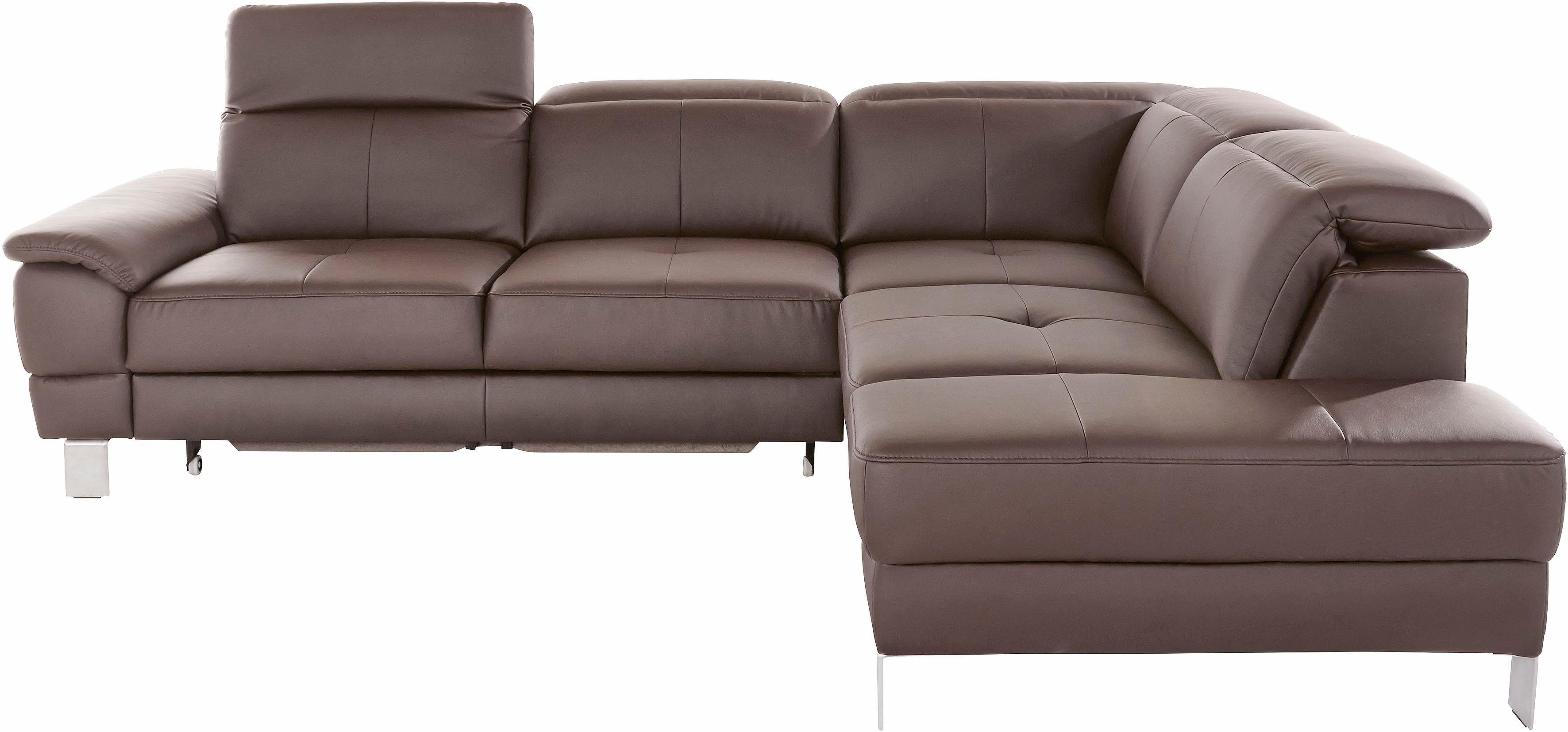 exxpo - sofa fashion Hoekbank Mantua, L-vorm met hoofd- of rugverstelling, bedfunctie en bedlade
