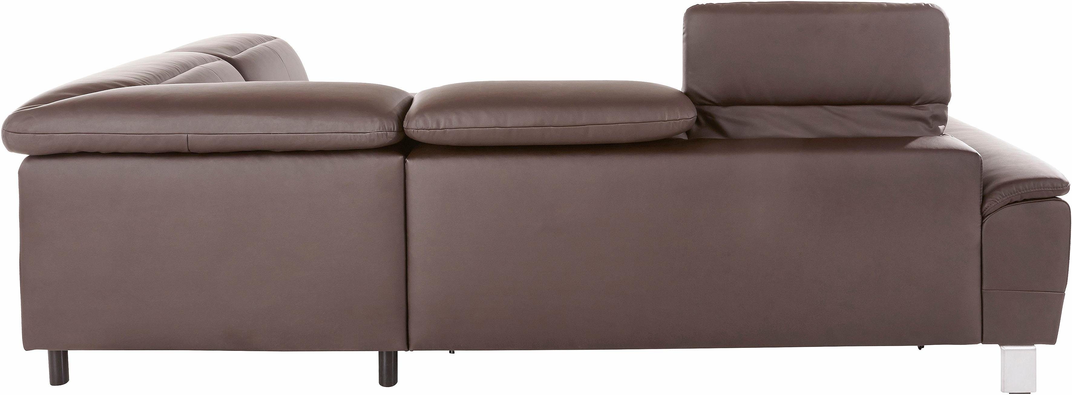 exxpo - sofa fashion Hoekbank Mantua, L-vorm met hoofd- of rugverstelling, bedfunctie en bedlade