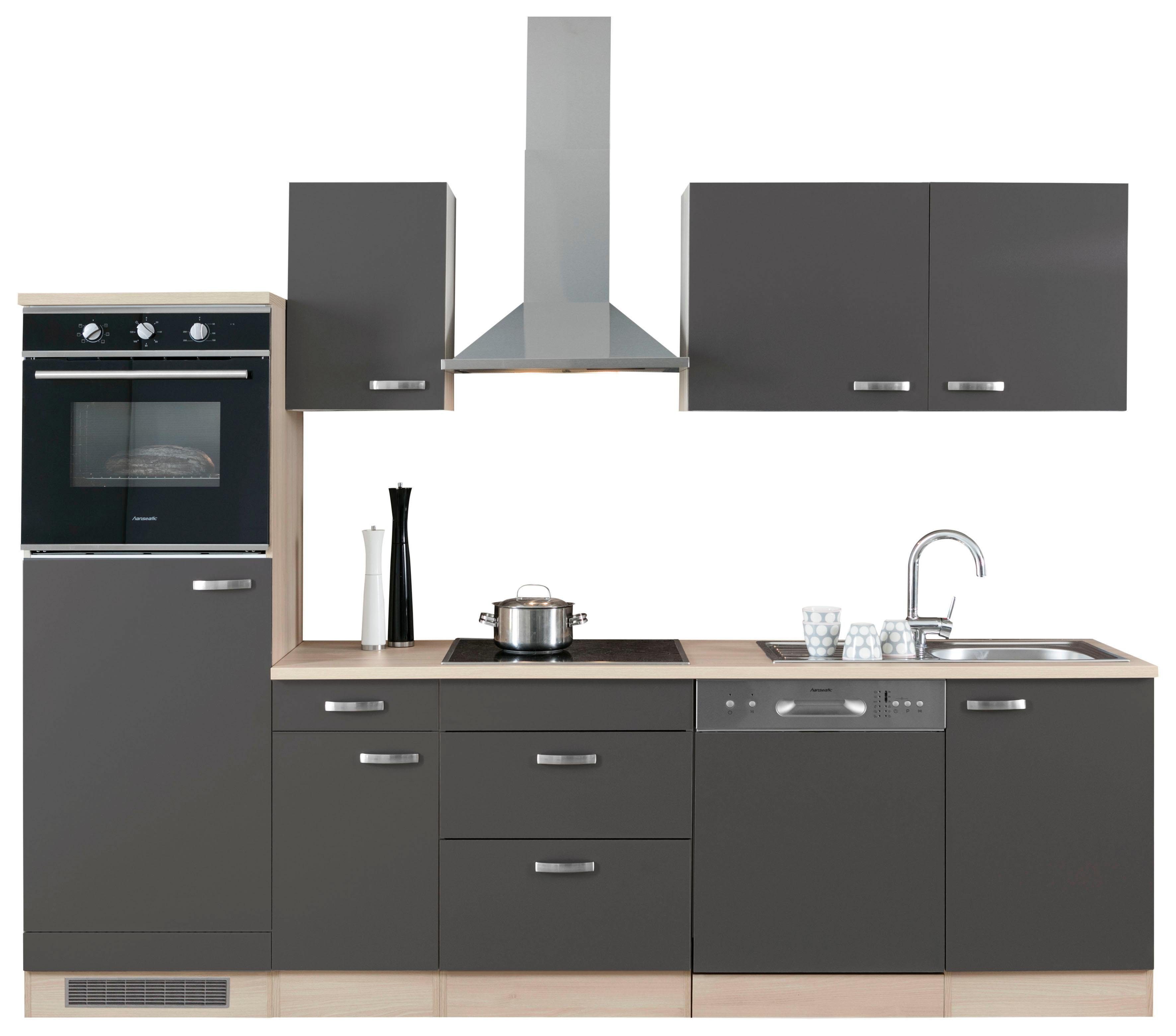 OPTIFIT Keukenblok Faro Breedte 270 cm, optioneel met elektrische apparaten, met werkblad