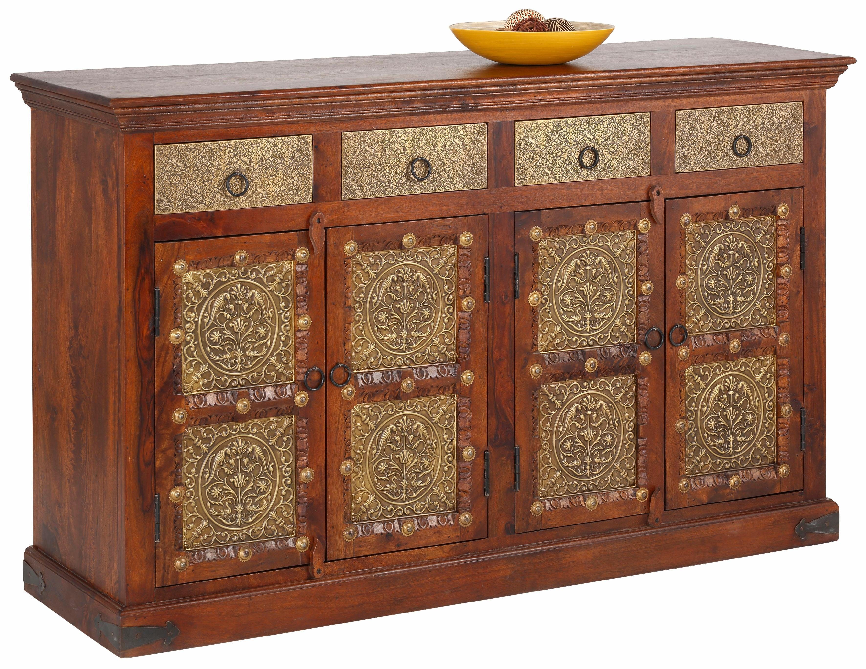 Home affaire Dressoir Marco Commode, breedte 146 cm dressoirs maat 146x45x90 cm bruin