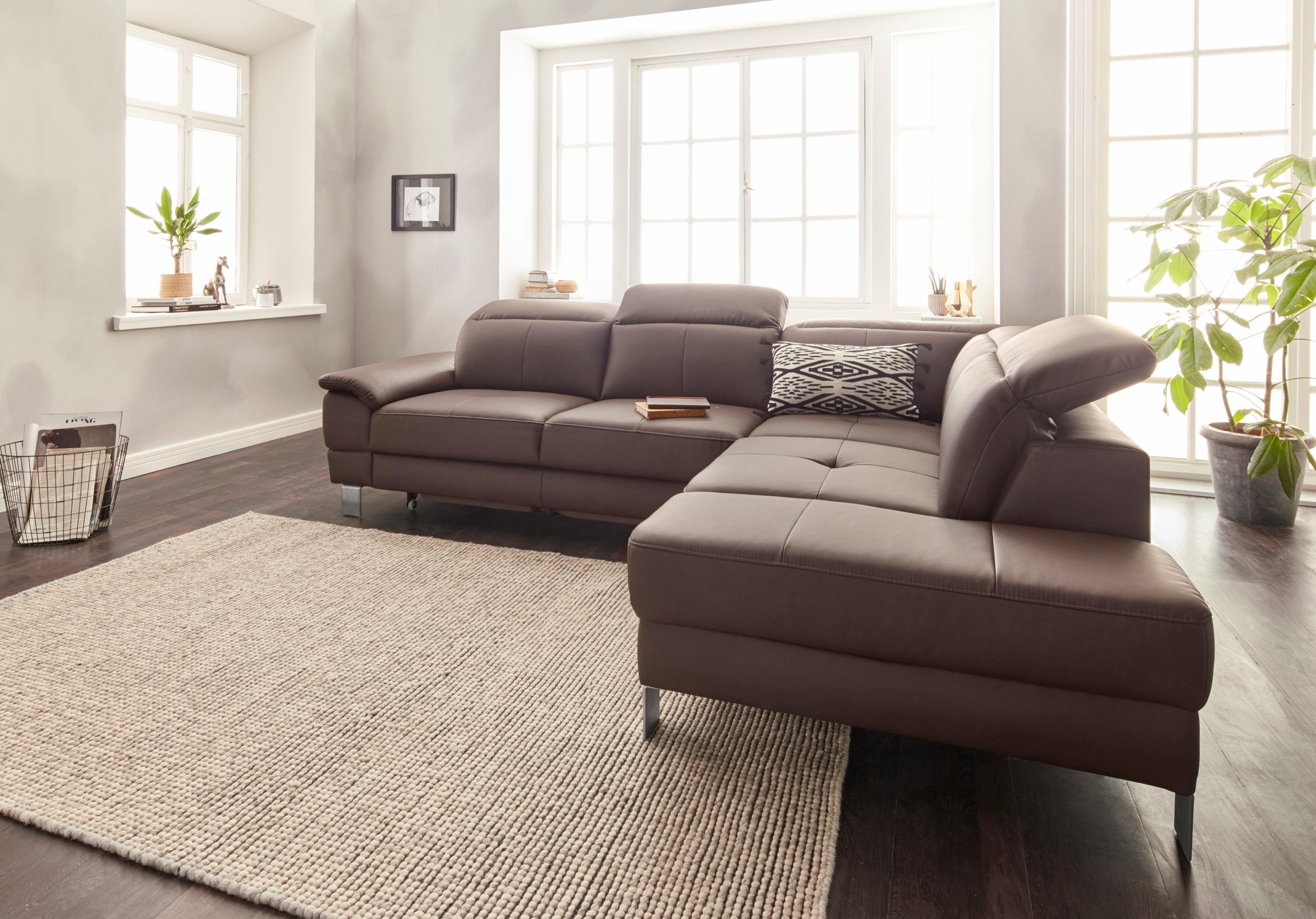 exxpo - sofa fashion Hoekbank Mantua, L-vorm met hoofd- of rugverstelling, bedfunctie en bedlade